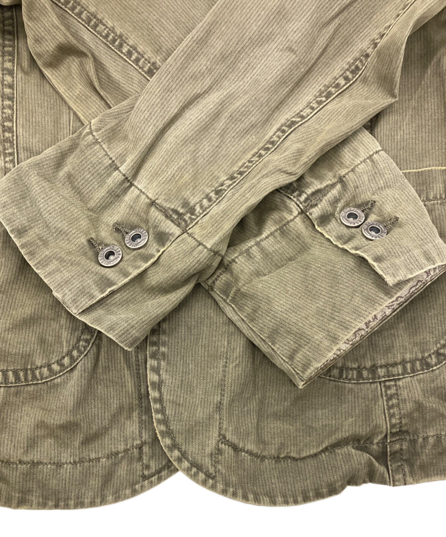 中古・古着通販】DIESEL (ディーゼル) テーラードジャケット カーキ 