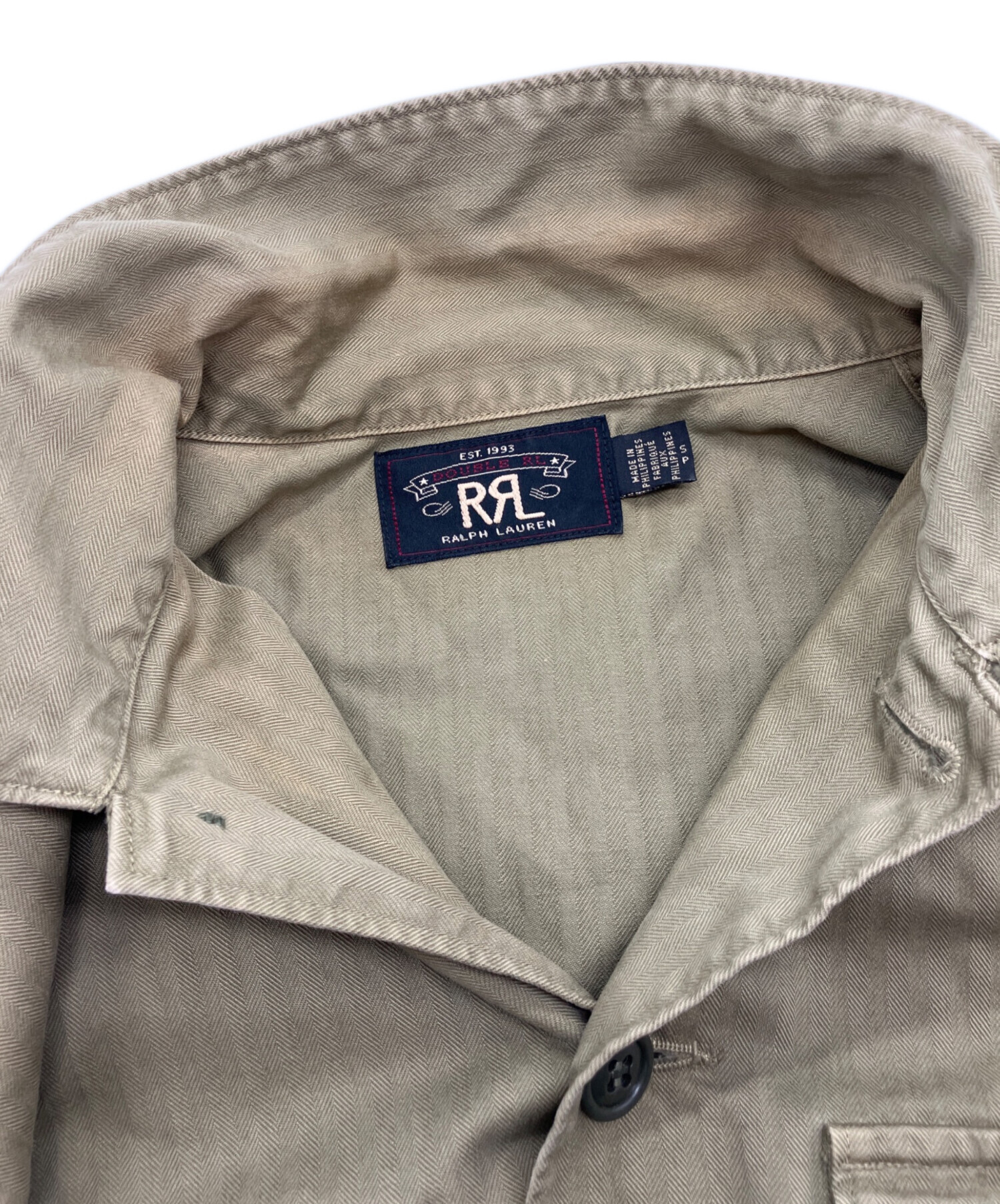 中古・古着通販】RRL (ダブルアールエル) ヘリンボーンミリタリー