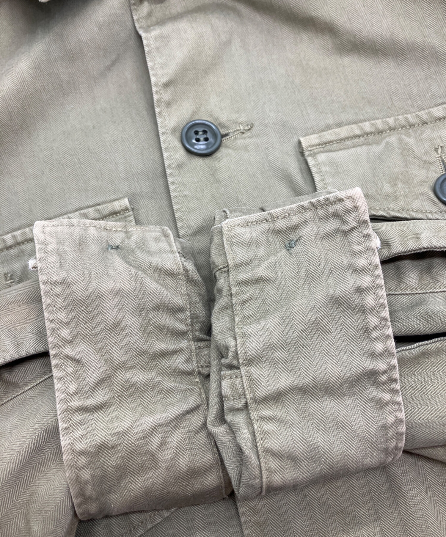 中古・古着通販】RRL (ダブルアールエル) ヘリンボーンミリタリー