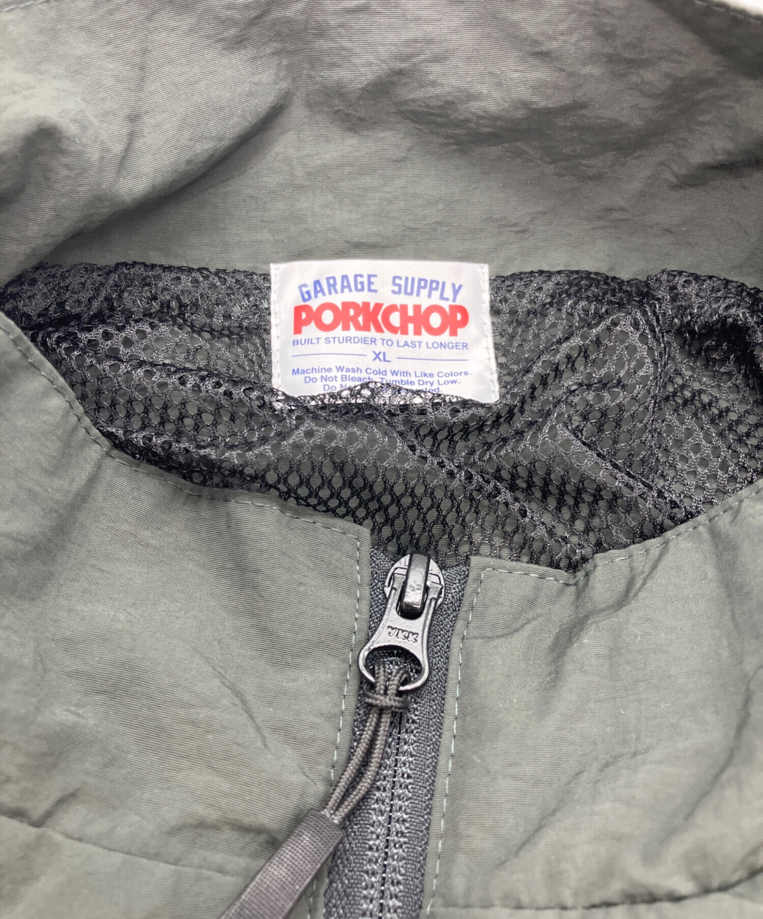 PORKCHOP ナイロンジャケット グレー　XLサイズ 中古・古着通販】Porkchop Garage Supply (ポークチョップガレージ