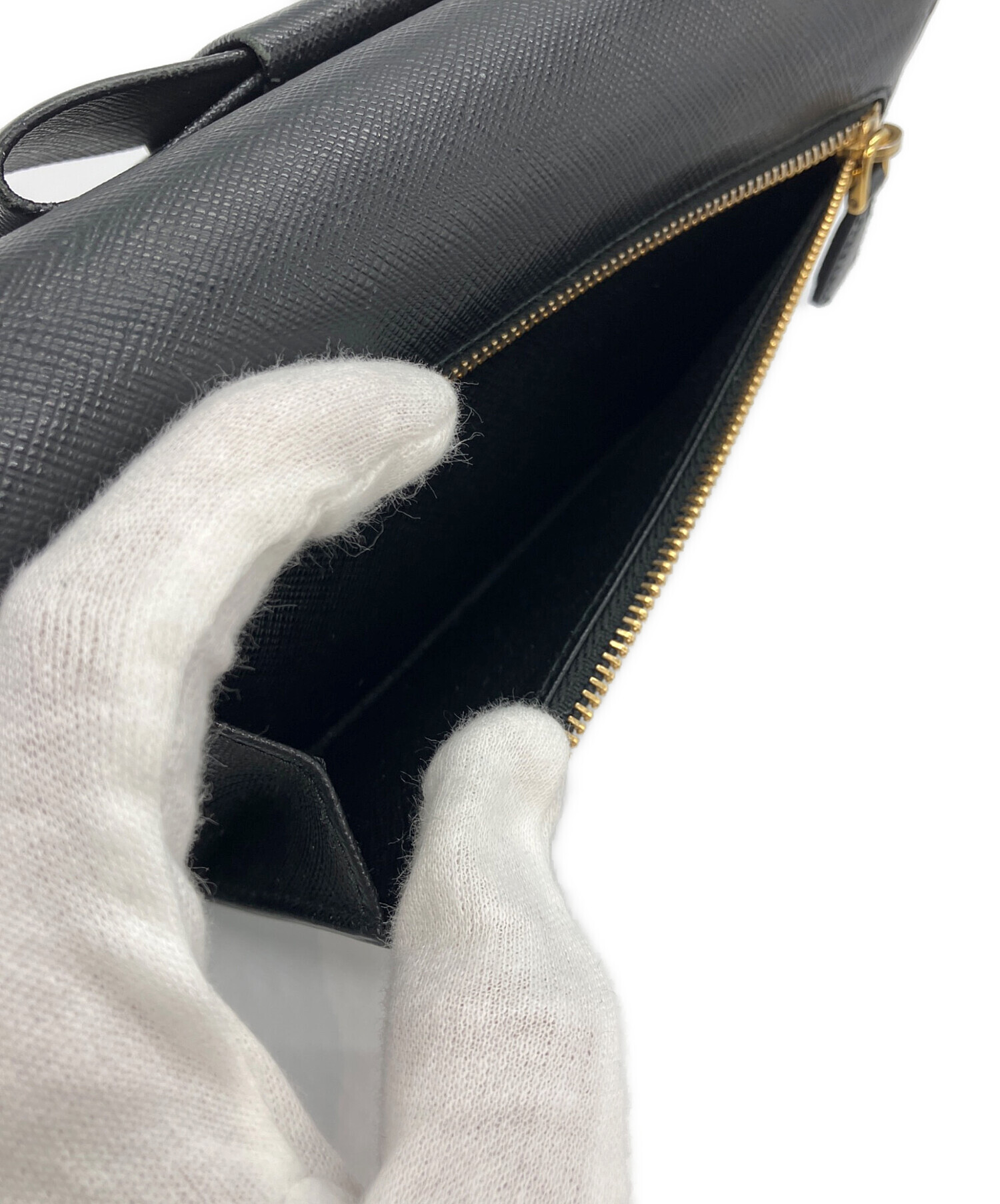 中古・古着通販】PRADA (プラダ) リボンモチーフロングウォレット