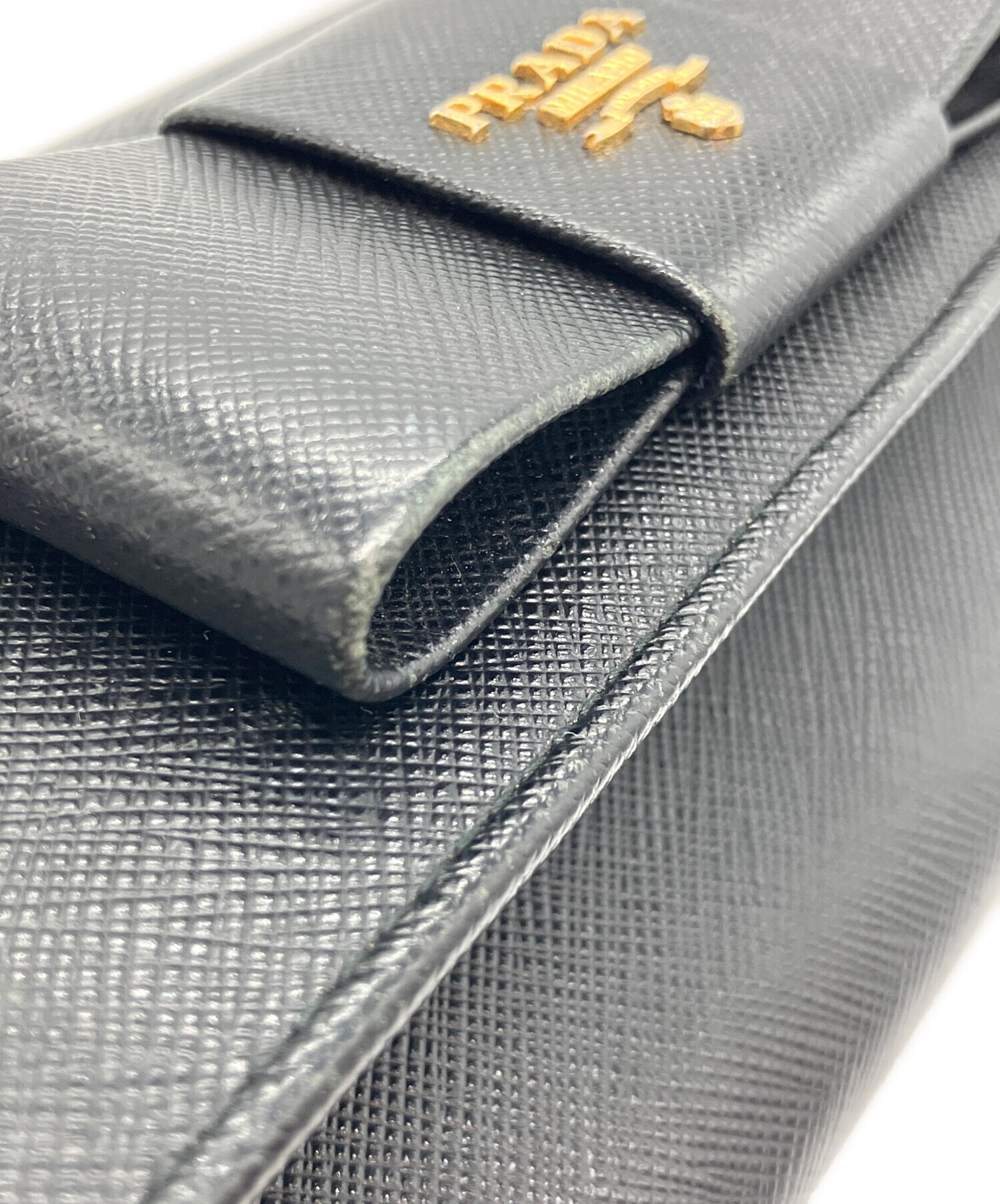 中古・古着通販】PRADA (プラダ) リボンモチーフロングウォレット