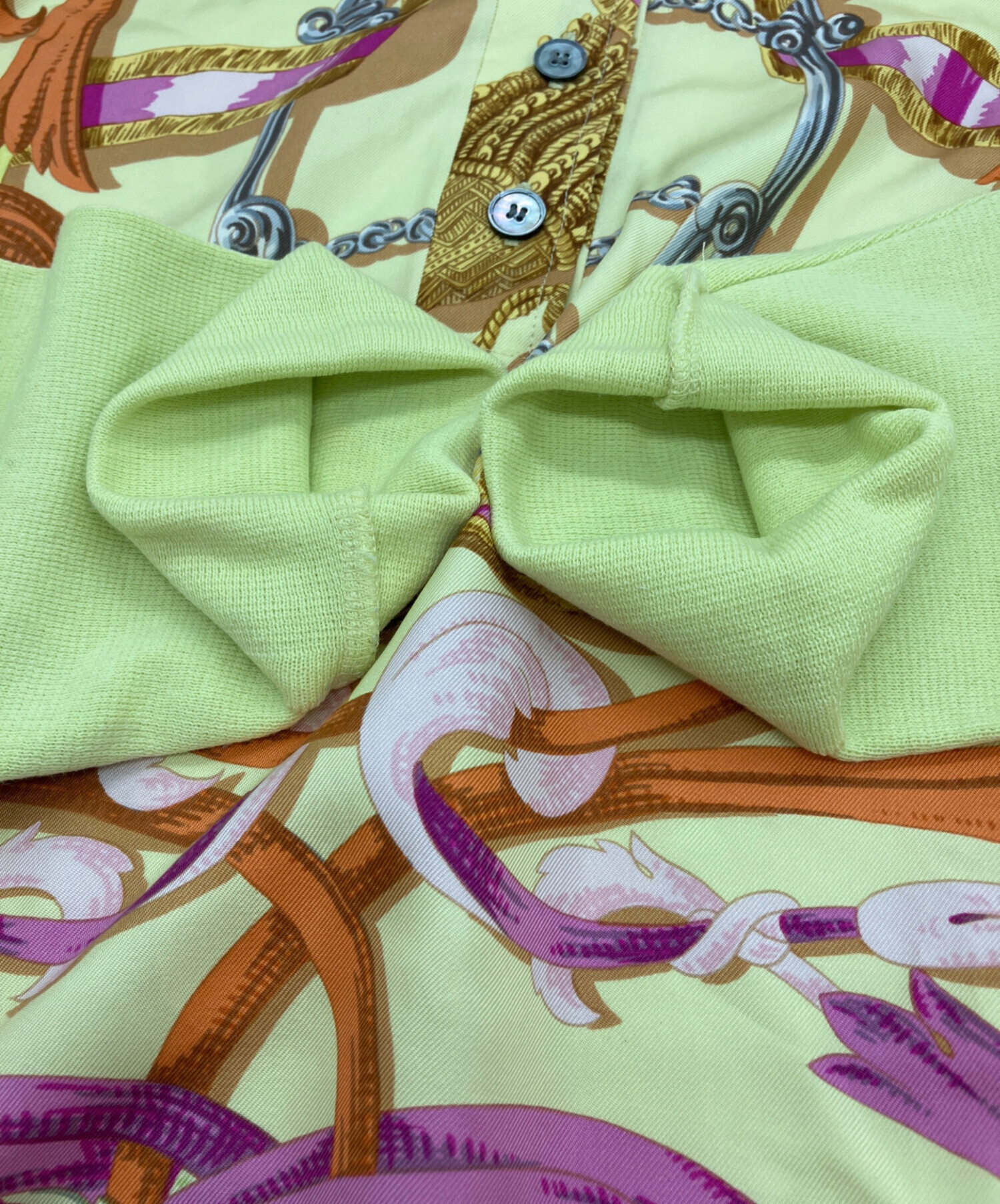 中古・古着通販】HERMES (エルメス) ツイルレーヌポロシャツ イエロー