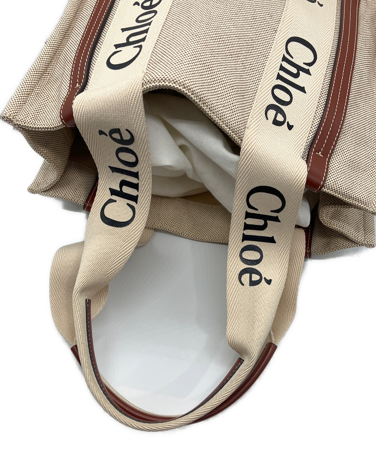 中古・古着通販】Chloe (クロエ) Woodyトートバッグ ベージュ サイズ