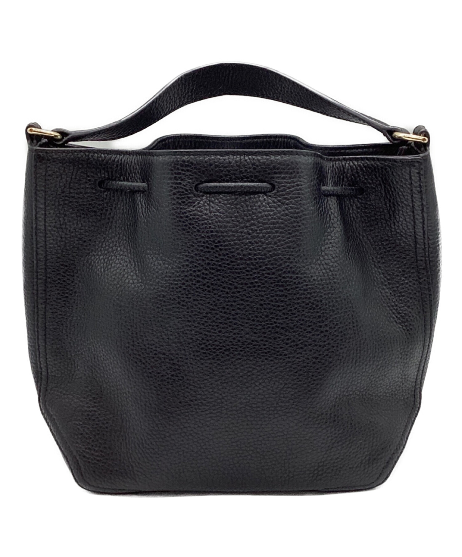 2512* フルラ アテナ 2WAY ショルダーバッグ 巾着 アーチロゴ シボ革 中古・古着通販】FURLA (フルラ) アテナ 巾着ショルダーバッグ WB00541
