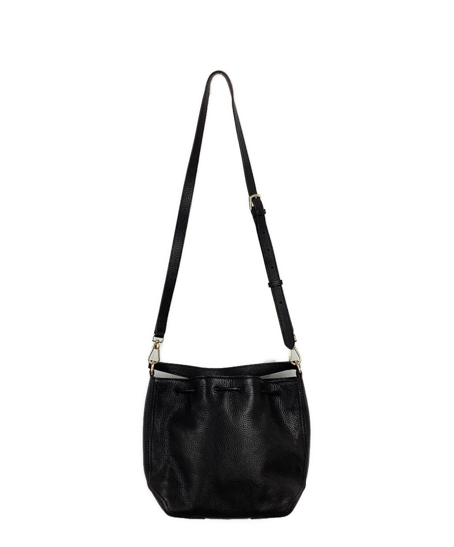 2512* フルラ アテナ 2WAY ショルダーバッグ 巾着 アーチロゴ シボ革 中古・古着通販】FURLA (フルラ) アテナ 巾着ショルダーバッグ WB00541