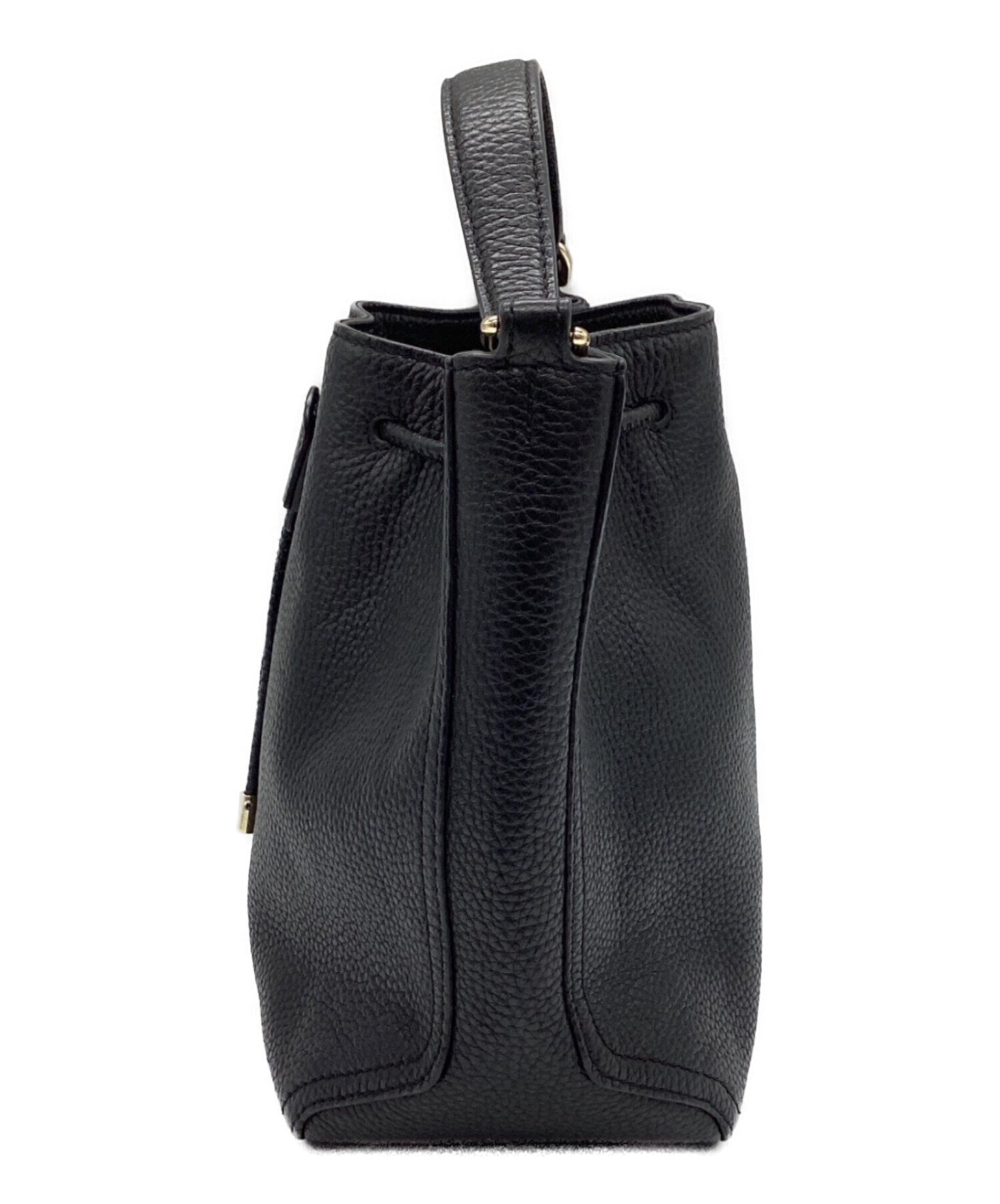 【超美品】 FURLA アテナ 巾着 2way ショルダー ハンド バッグ 中古・古着通販】FURLA (フルラ) アテナ 巾着ショルダーバッグ WB00541