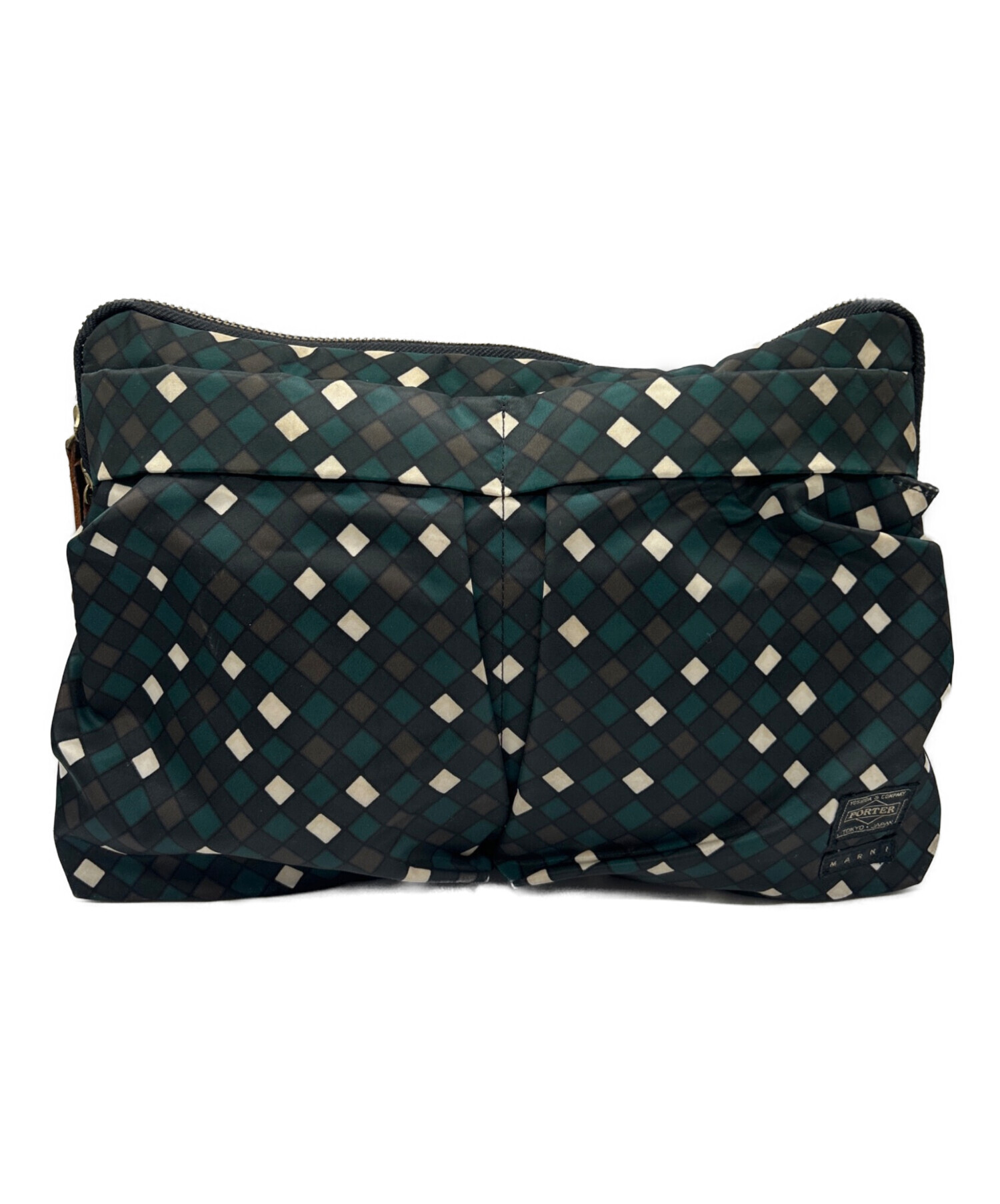 MARNI×PORTER ジオメトリッククラッチバッグ マルニポーターコラボ 中古・古着通販】PORTER (ポーター) MARNI (マルニ) ヘルメット