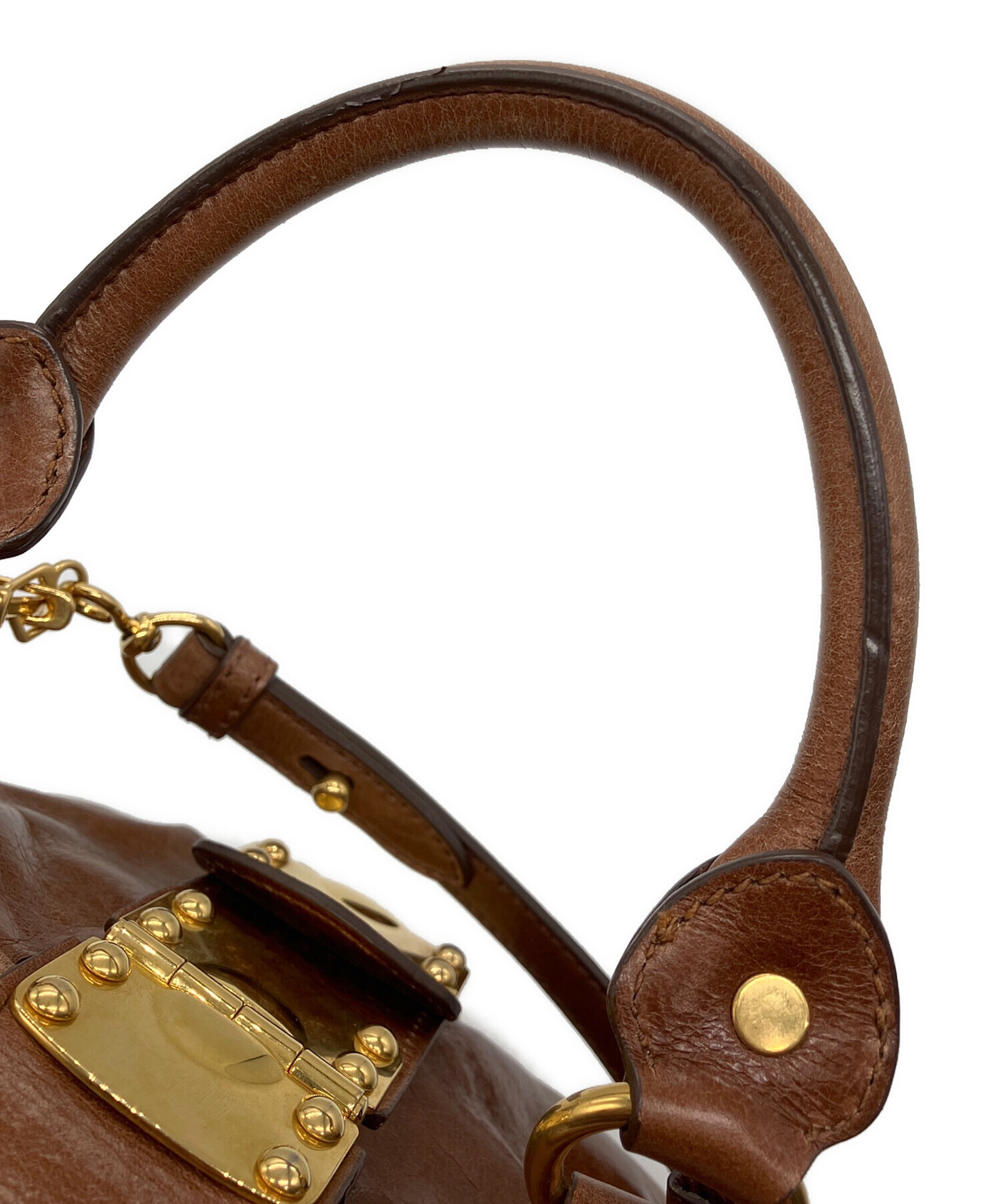 中古・古着通販】MIU MIU (ミュウミュウ) サイドリボン2WAYショルダー