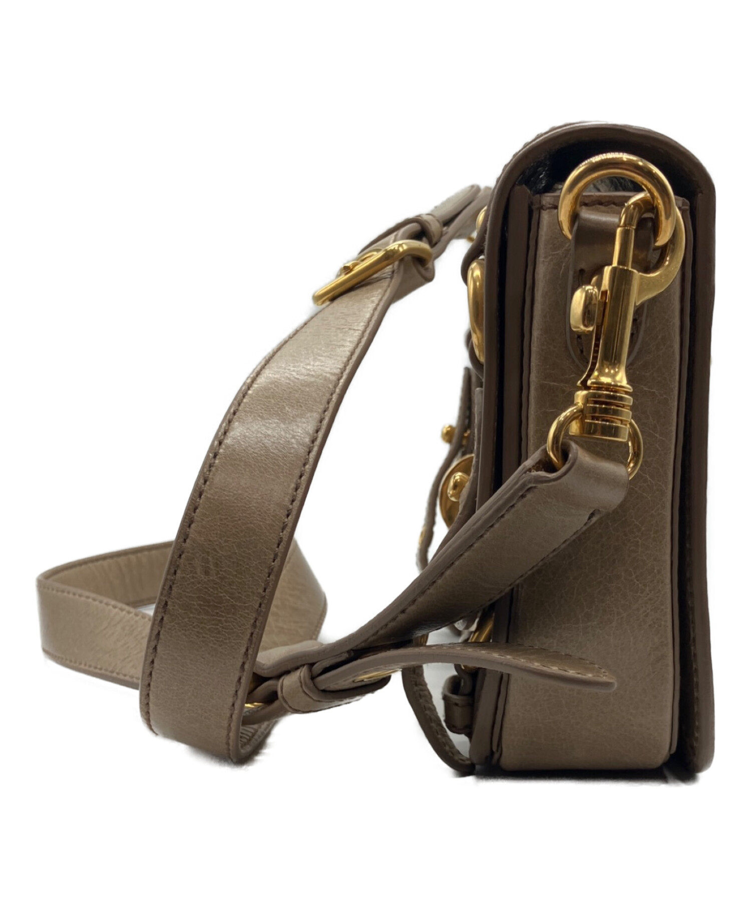 中古・古着通販】MIU MIU (ミュウミュウ) ターンロックショルダー 