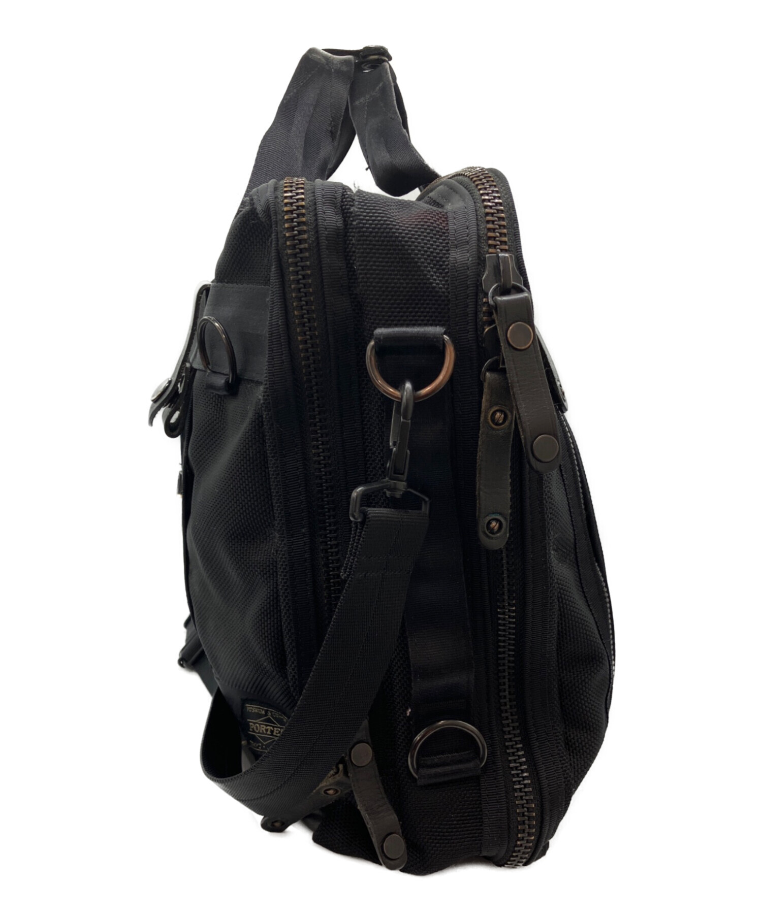 中古・古着通販】PORTER (ポーター) 3WAY BRIEFCASE HEAT ブラック