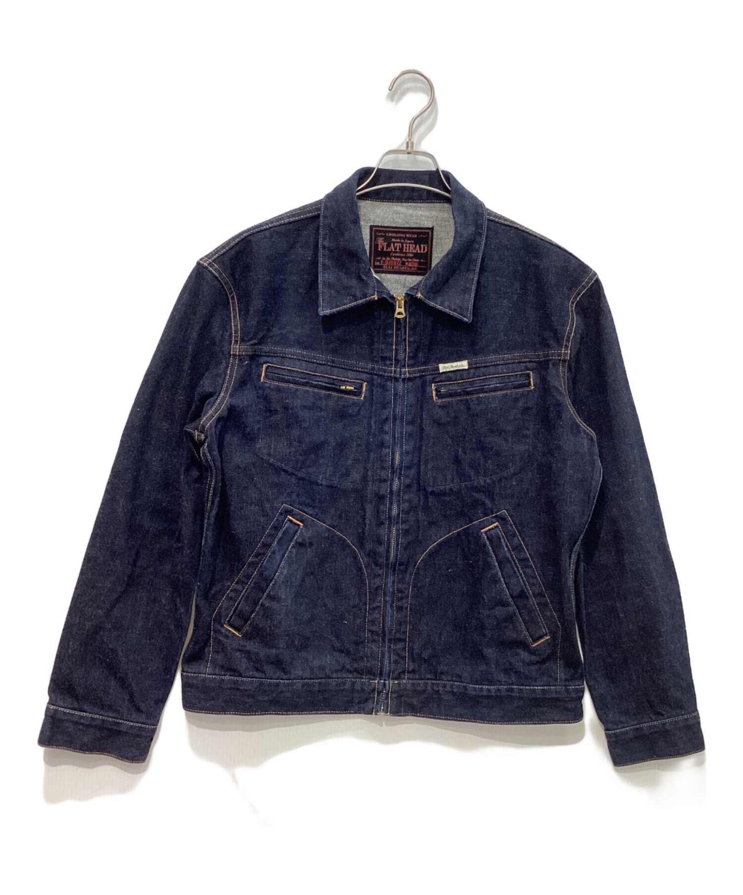 フラットヘッド　デニムジャケット　ジージャン　アメカジ　古着 中古・古着通販】FLAT HEAD (フラット ヘッド) ジップデニムジャケット