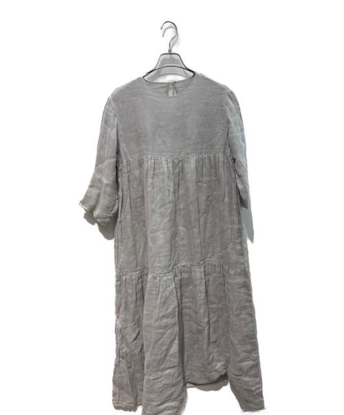 ビアズリー 25SS カヤティアードワンピース グレー 中古・古着通販】BEARDSLEY (ビアズリー) カヤティアードワンピース