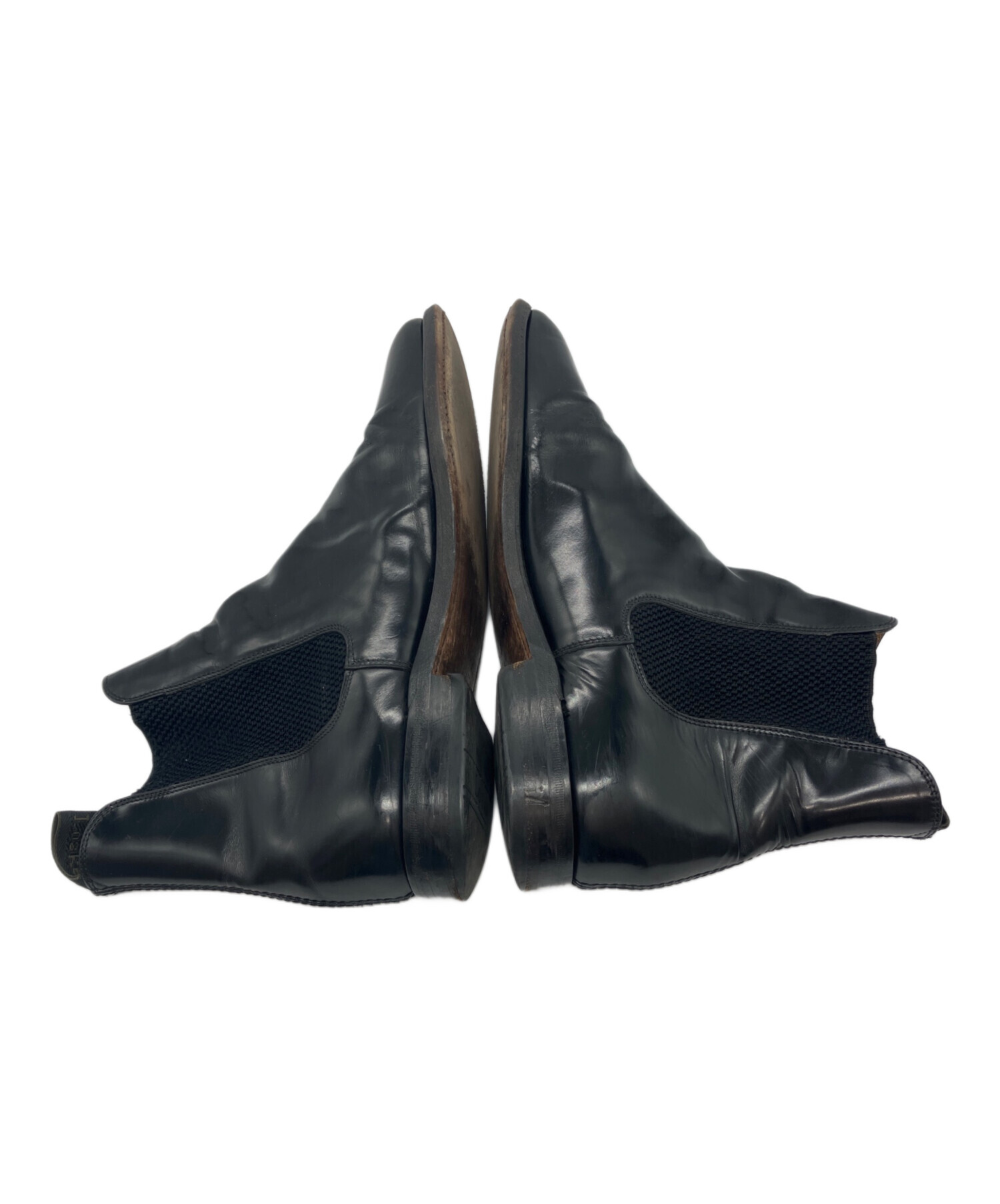 中古・古着通販】LOAKE (ローク) サイドゴアブーツ ブラック サイズ:8 