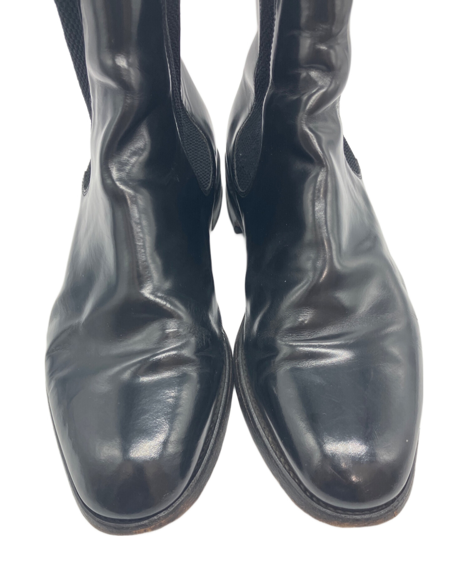 中古・古着通販】LOAKE (ローク) サイドゴアブーツ ブラック サイズ:8 