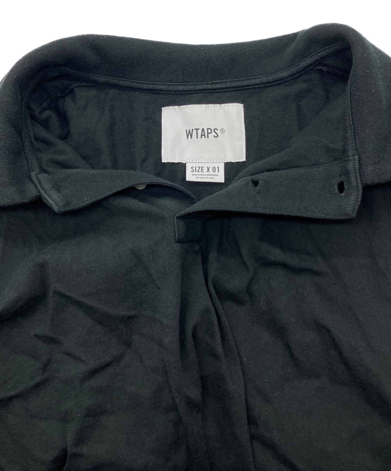 中古・古着通販】WTAPS (ダブルタップス) ポロシャツ ブラック サイズ