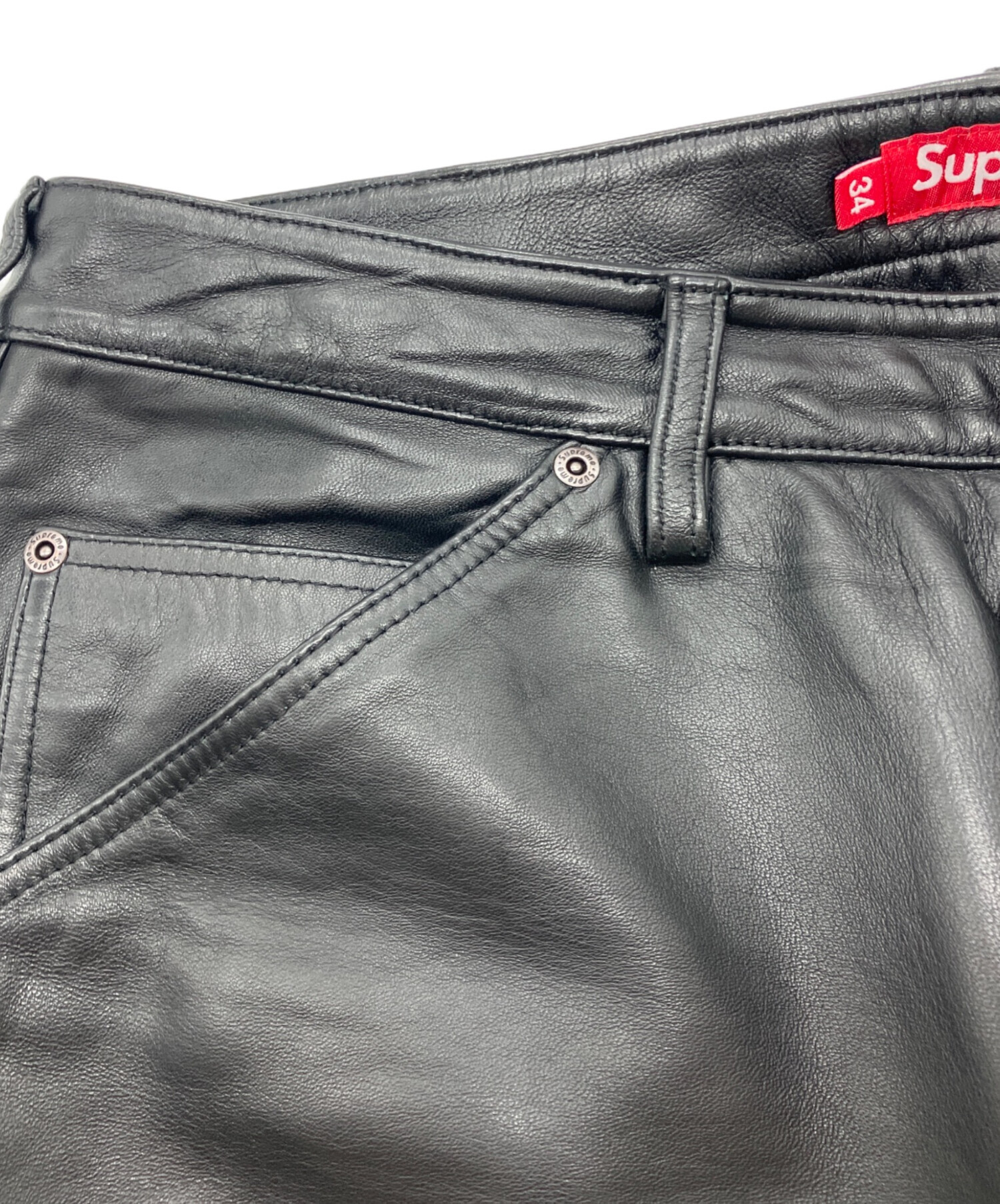 中古・古着通販】SUPREME (シュプリーム) Leather Double Knee Painter