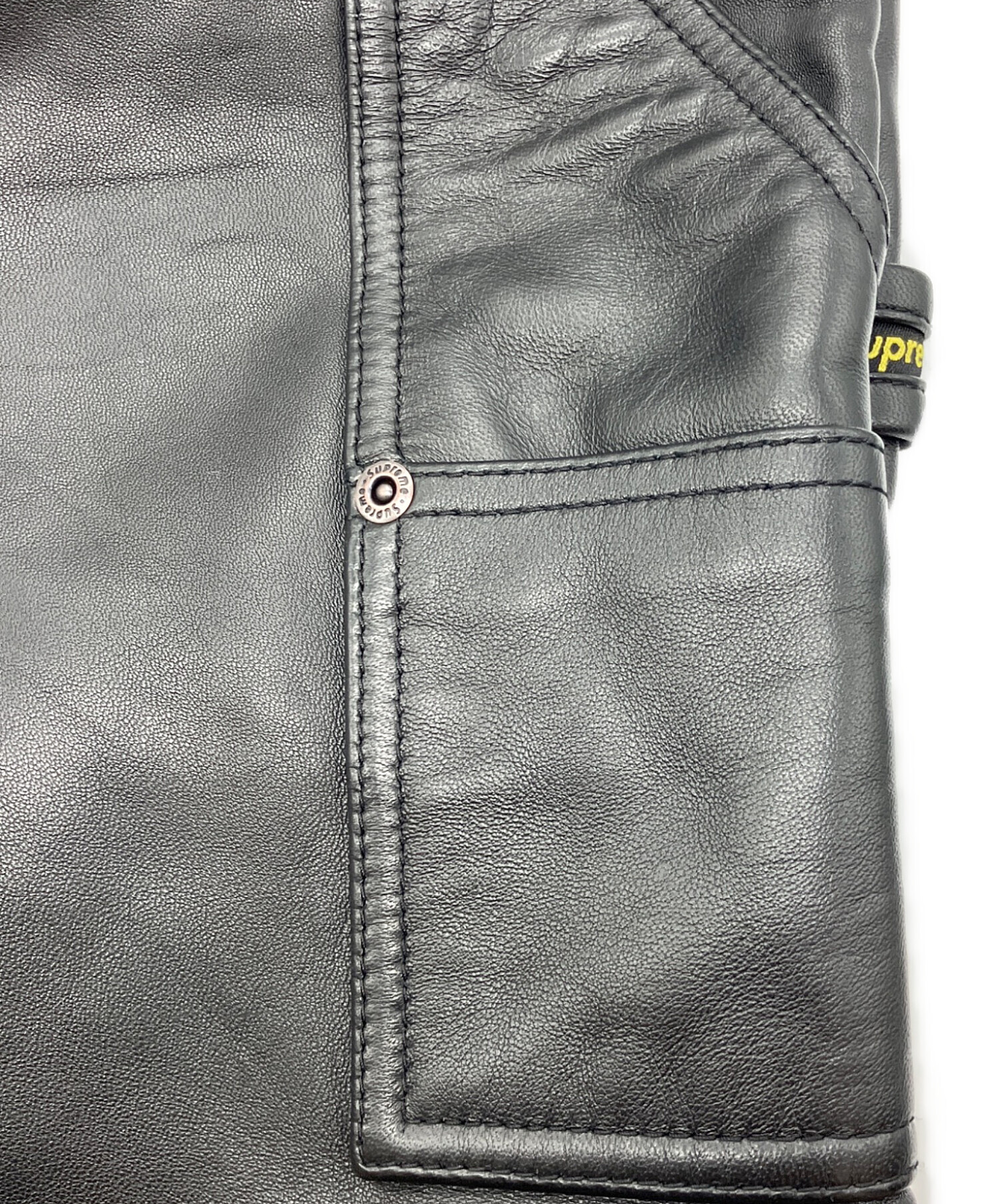 中古・古着通販】SUPREME (シュプリーム) Leather Double Knee Painter