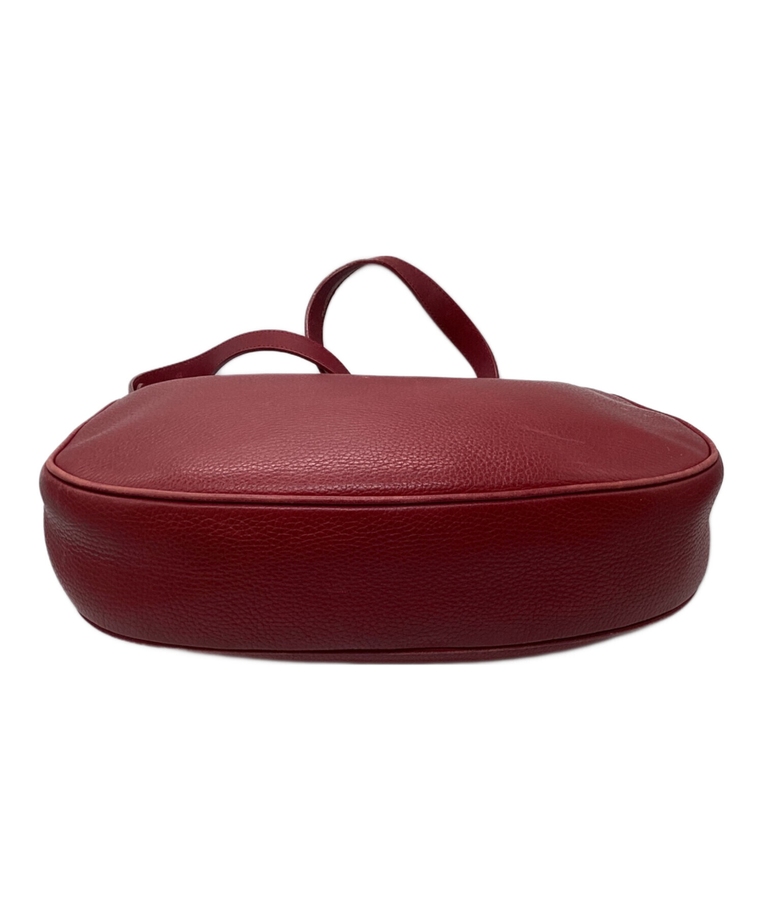ハーフムーン型ショルダーバッグ　グッチ　GUCCI 中古・古着通販】GUCCI (グッチ) ハーフムーンバッグ OLD GUCCI レッド