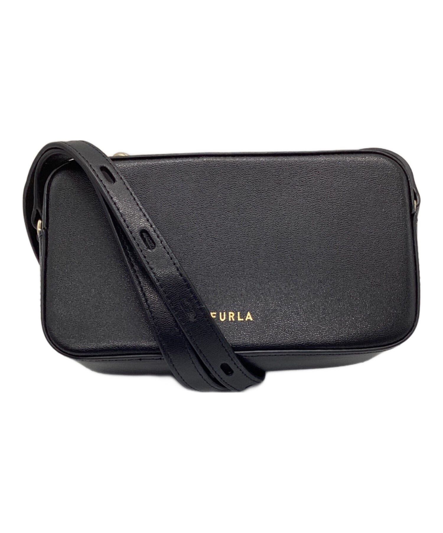 中古・古着通販】FURLA (フルラ) ミニクロスボディバッグ ブラック
