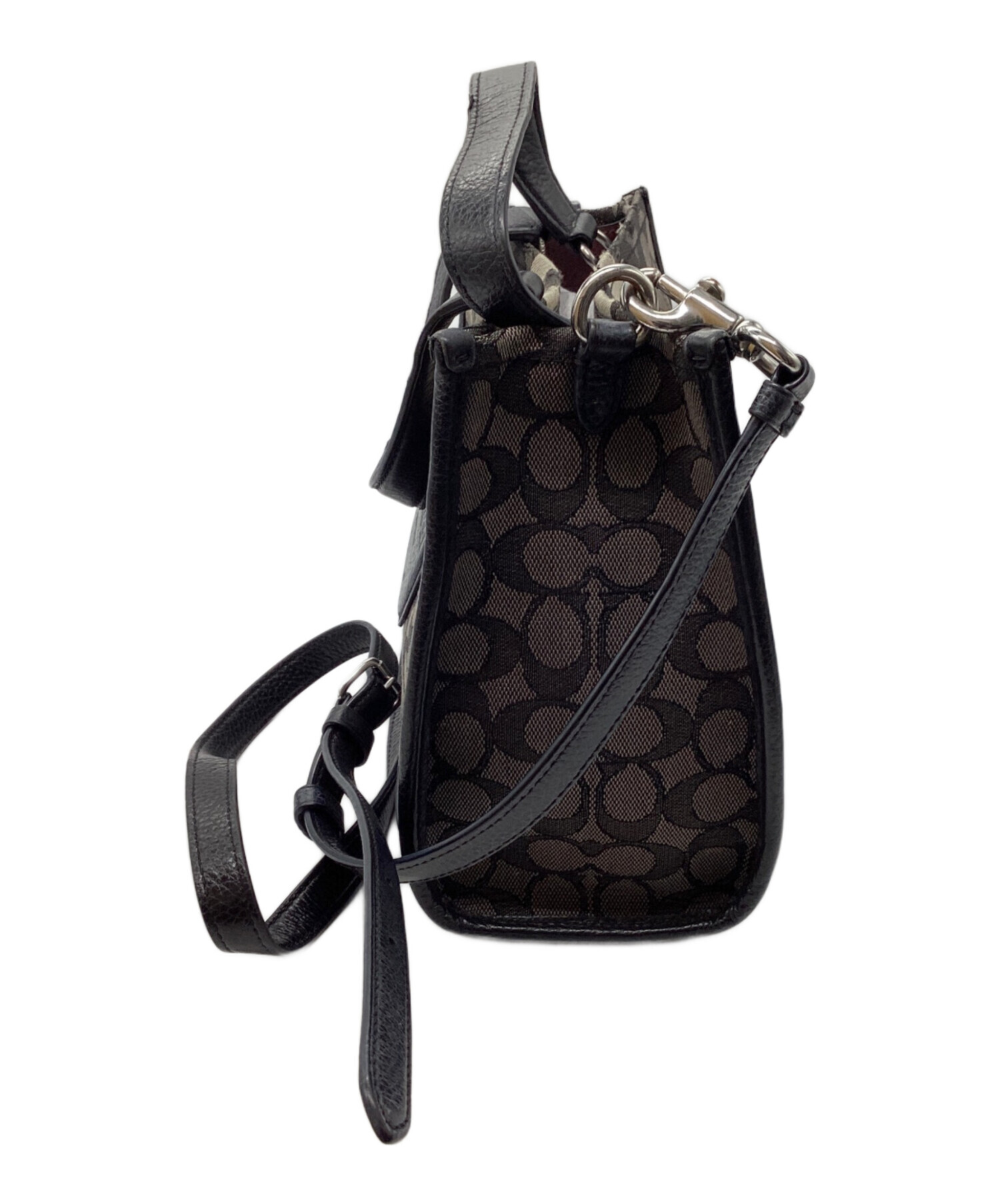 中古・古着通販】COACH (コーチ) 2WAYショルダーバッグ グレー