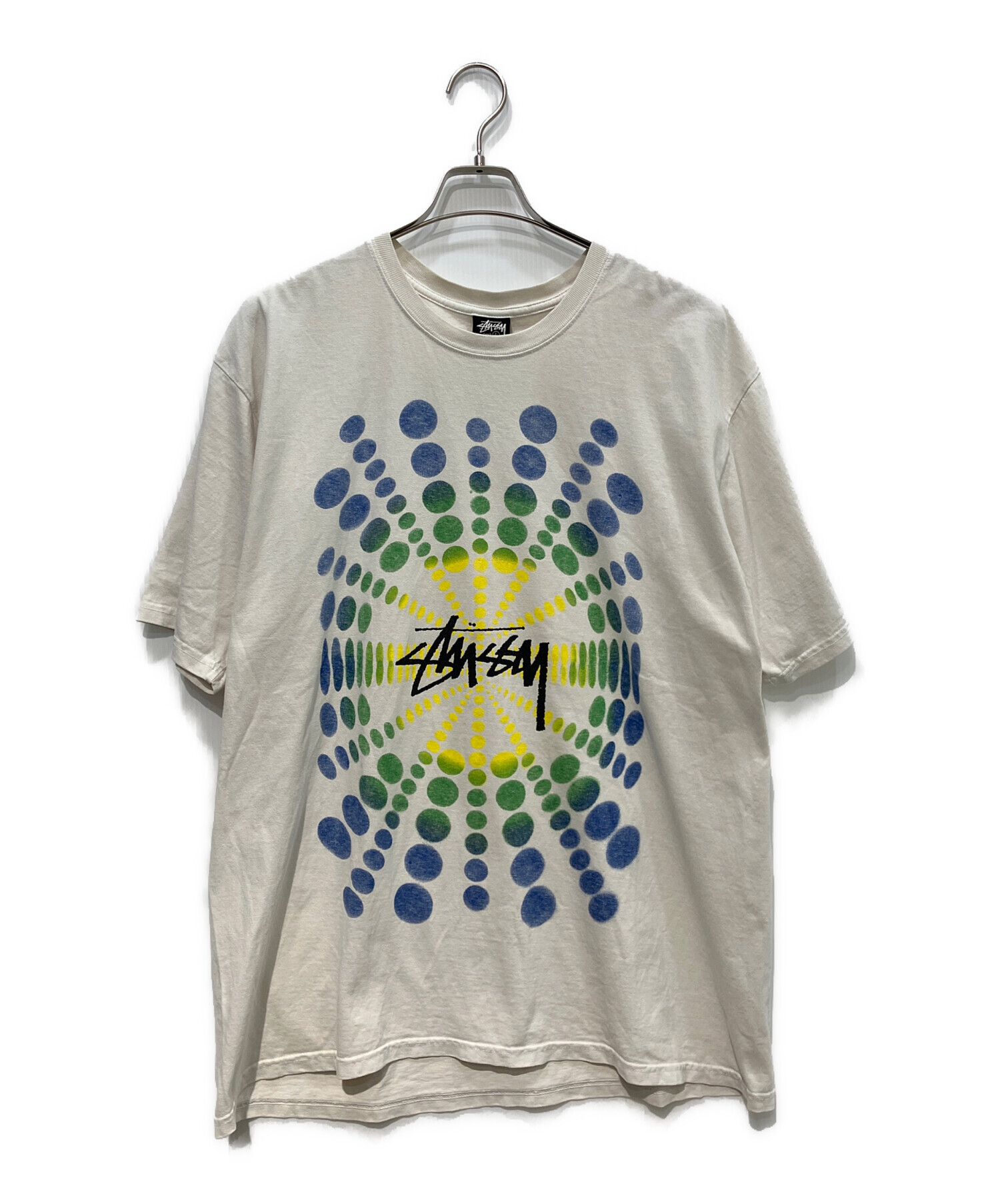 中古・古着通販】stussy (ステューシー) プリントTシャツ ホワイト