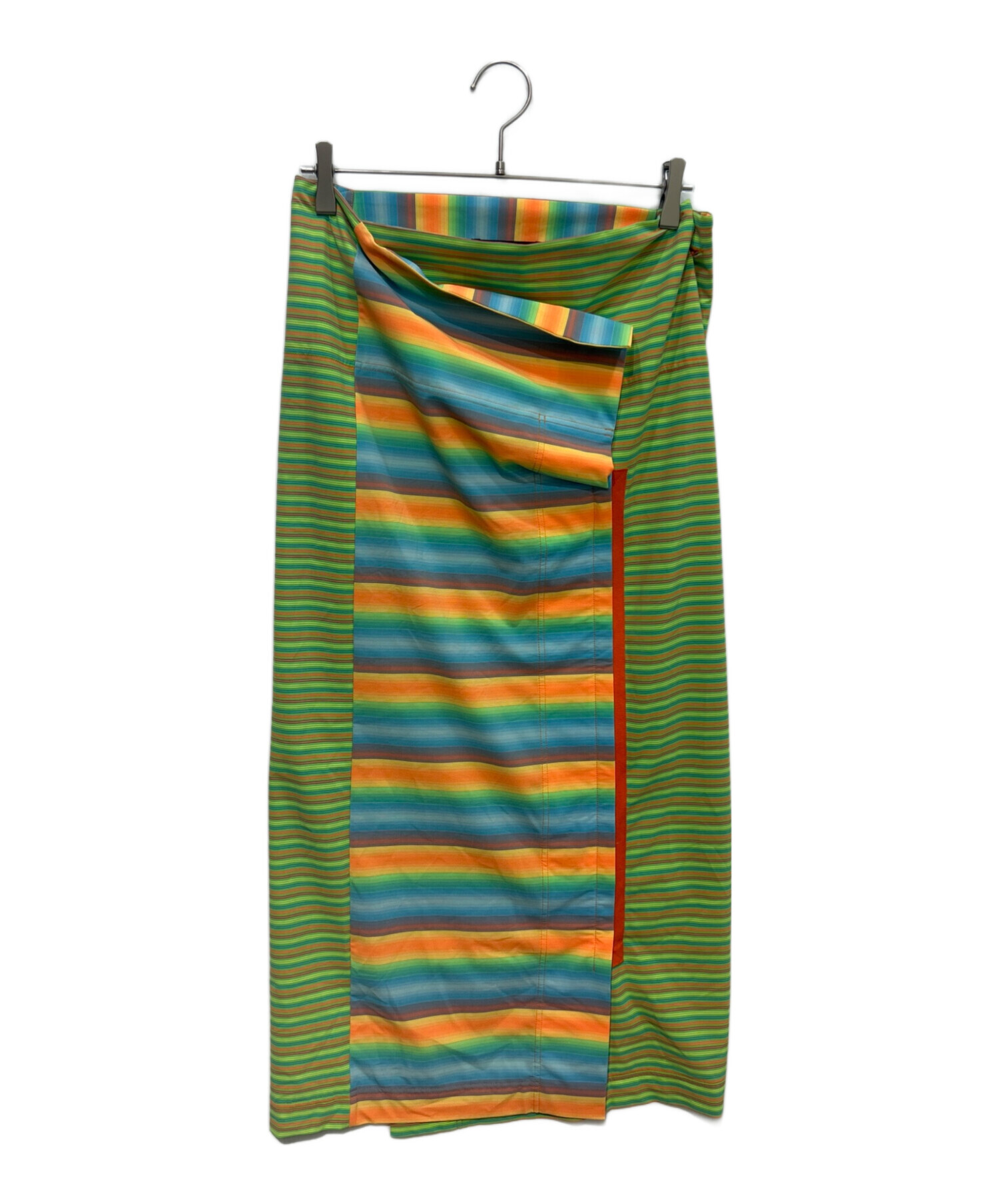 ISSEY MIYAKE ラップスカート ロング丈 マルチカラー ISSEY MIYAKE ラップスカート ロング丈 マルチカラー ISSEY MIYAKE