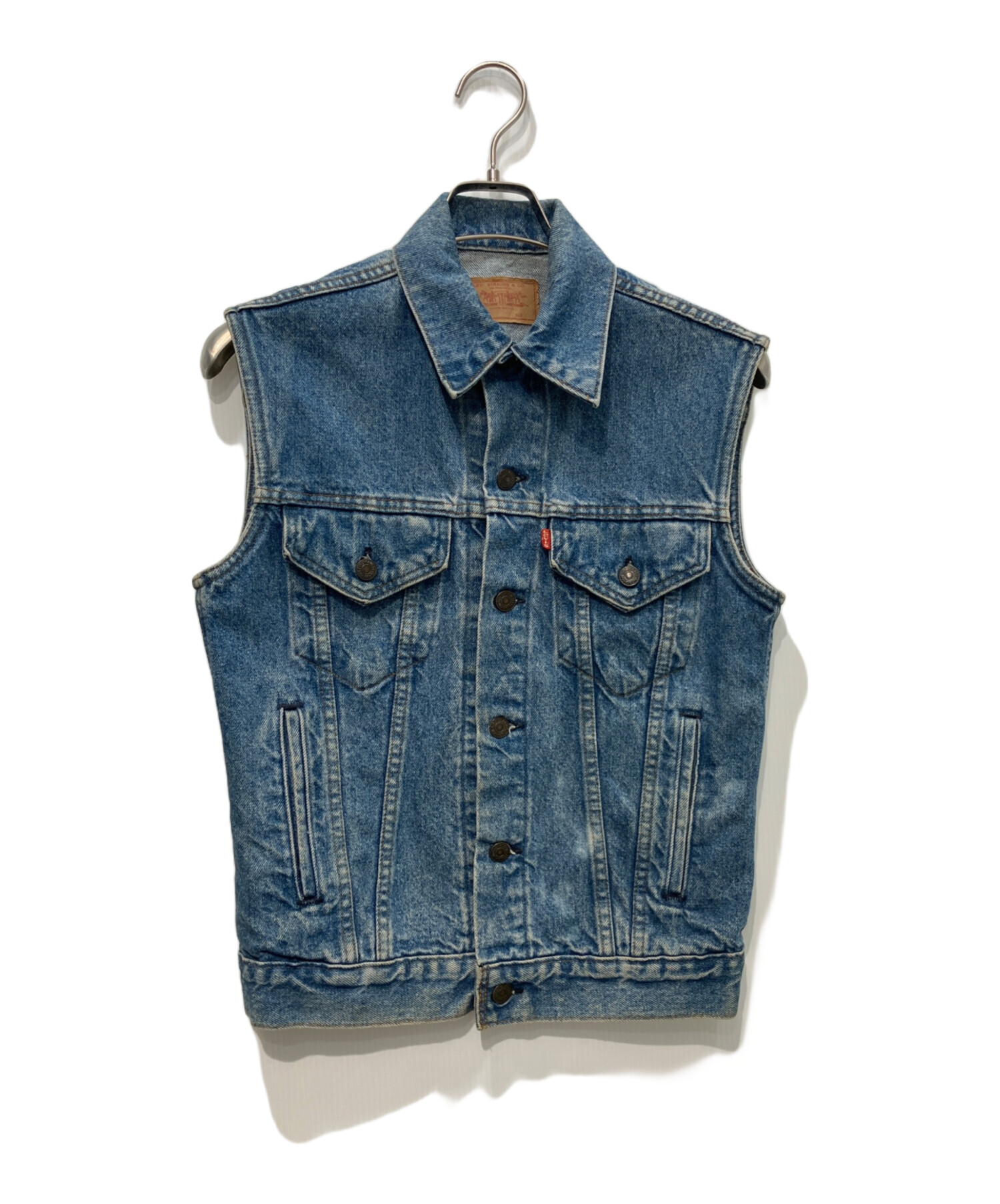 中古・古着通販】LEVI'S (リーバイス) デニムベスト ボタン裏527 USA製