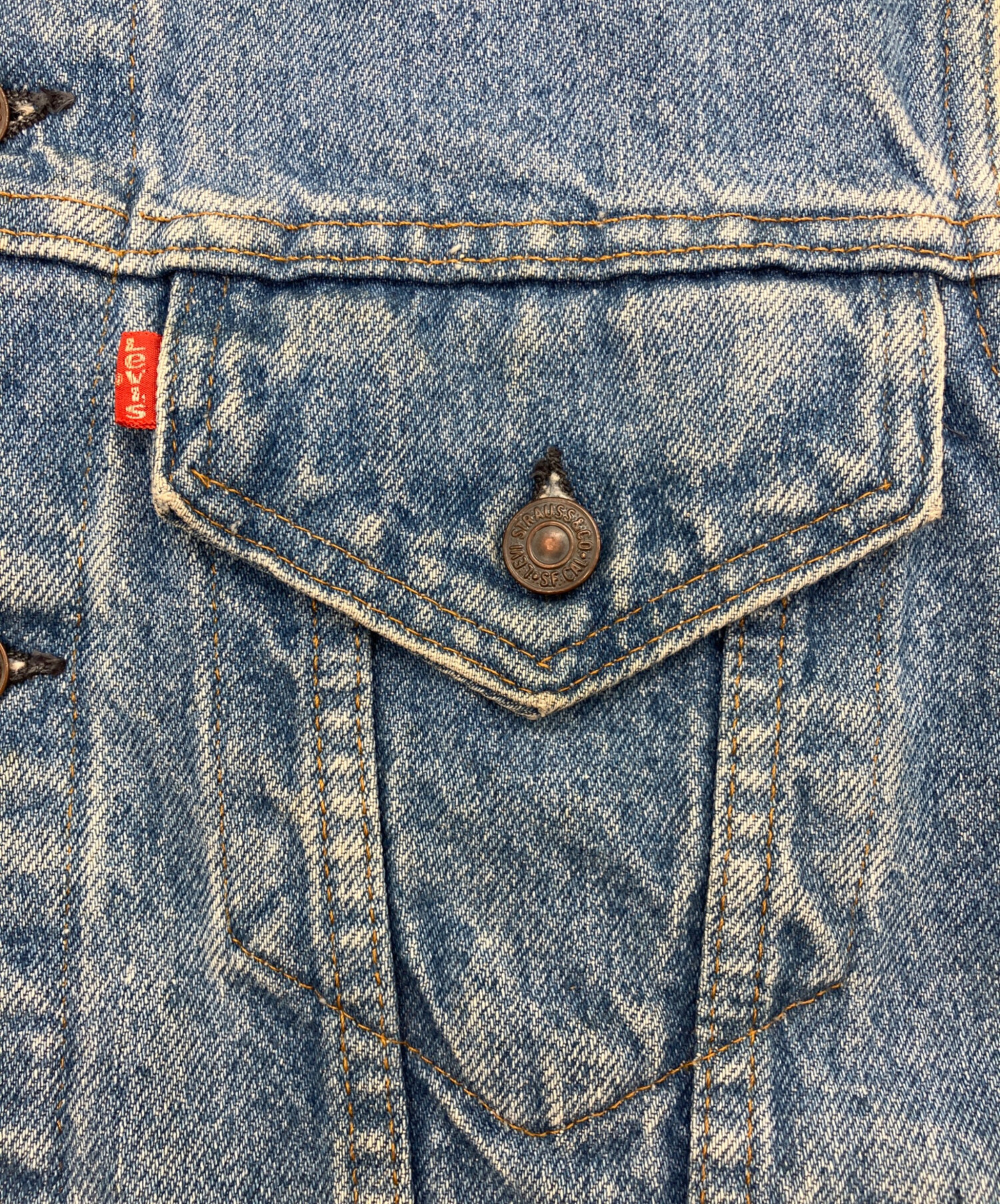 中古・古着通販】LEVI'S (リーバイス) デニムベスト ボタン裏527 USA製