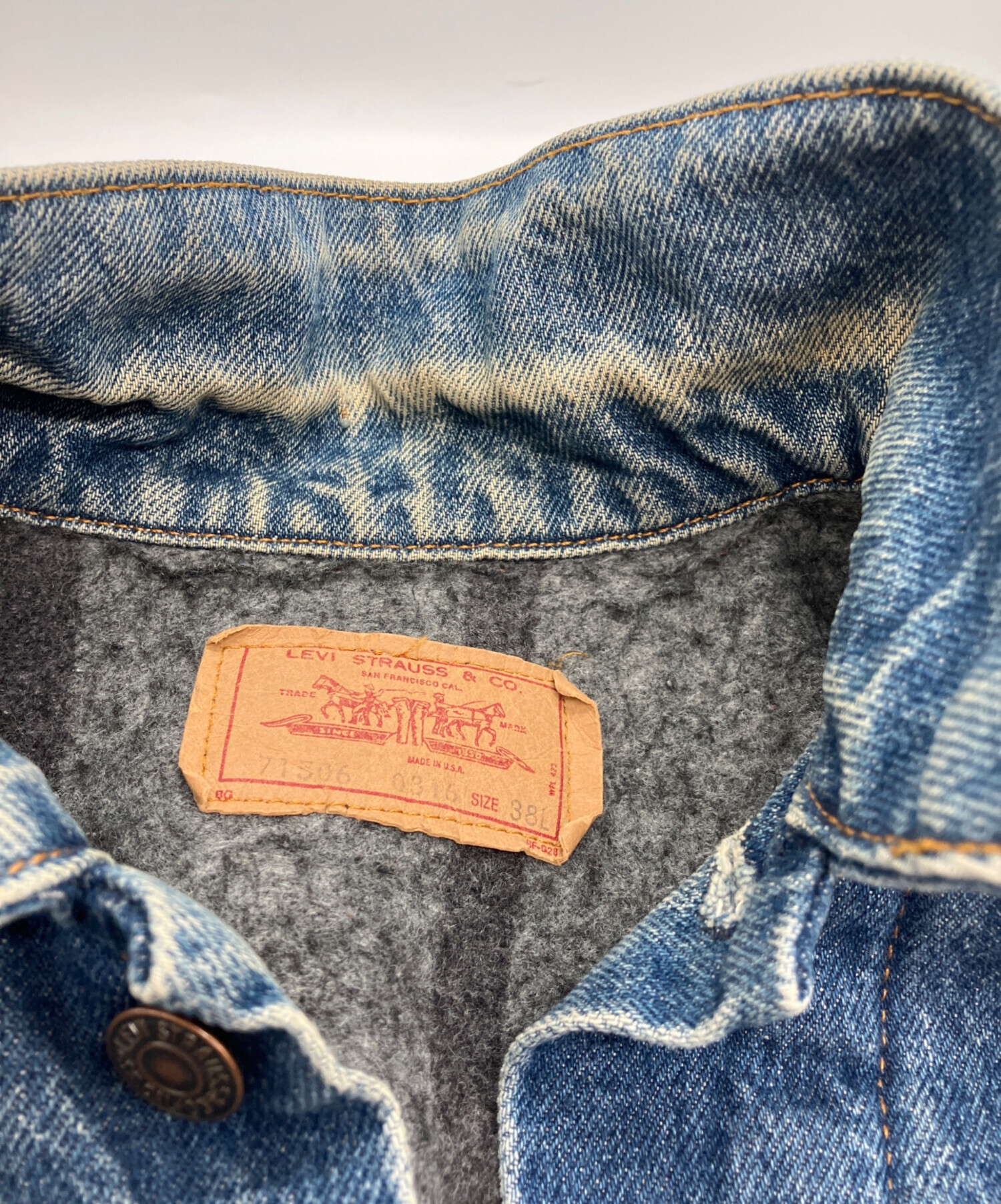 中古・古着通販】LEVI'S (リーバイス) 裏地ブランケットデニム