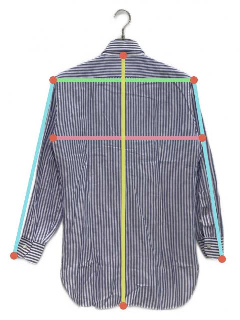 中古・古着通販】BARBA (バルバ) ホリゾンタルカラーストライプシャツ