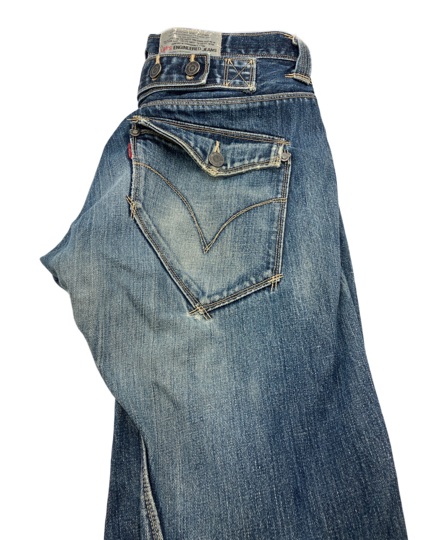 中古・古着通販】LEVI'S (リーバイス) 00s立体裁断シンチバックデニム