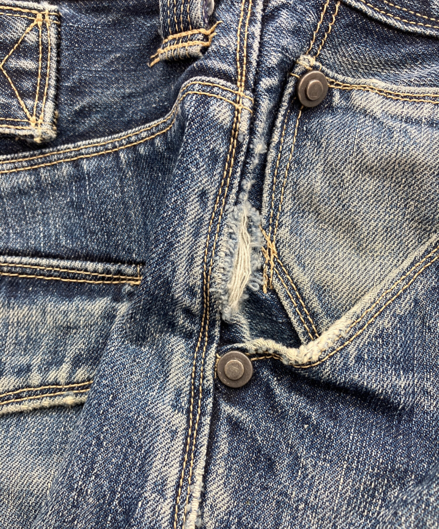 中古・古着通販】LEVI'S (リーバイス) 00s立体裁断シンチバックデニム