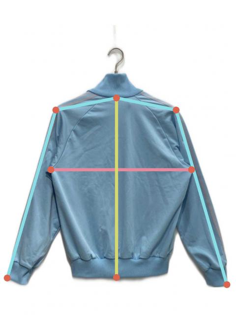 アディダス　デサント　ヴィンテージトラフィックジャケット ２号 水色 中古・古着通販】adidas (アディダス) 70'S-80'S トラックジャケット
