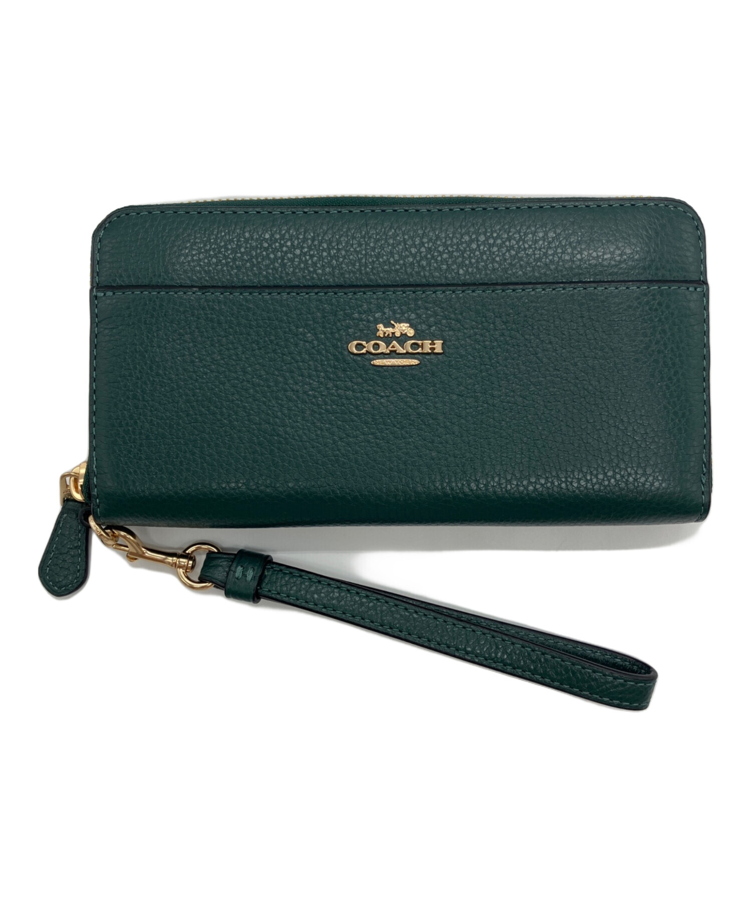 中古・古着通販】COACH (コーチ) 長財布 6643 グリーン｜ブランド