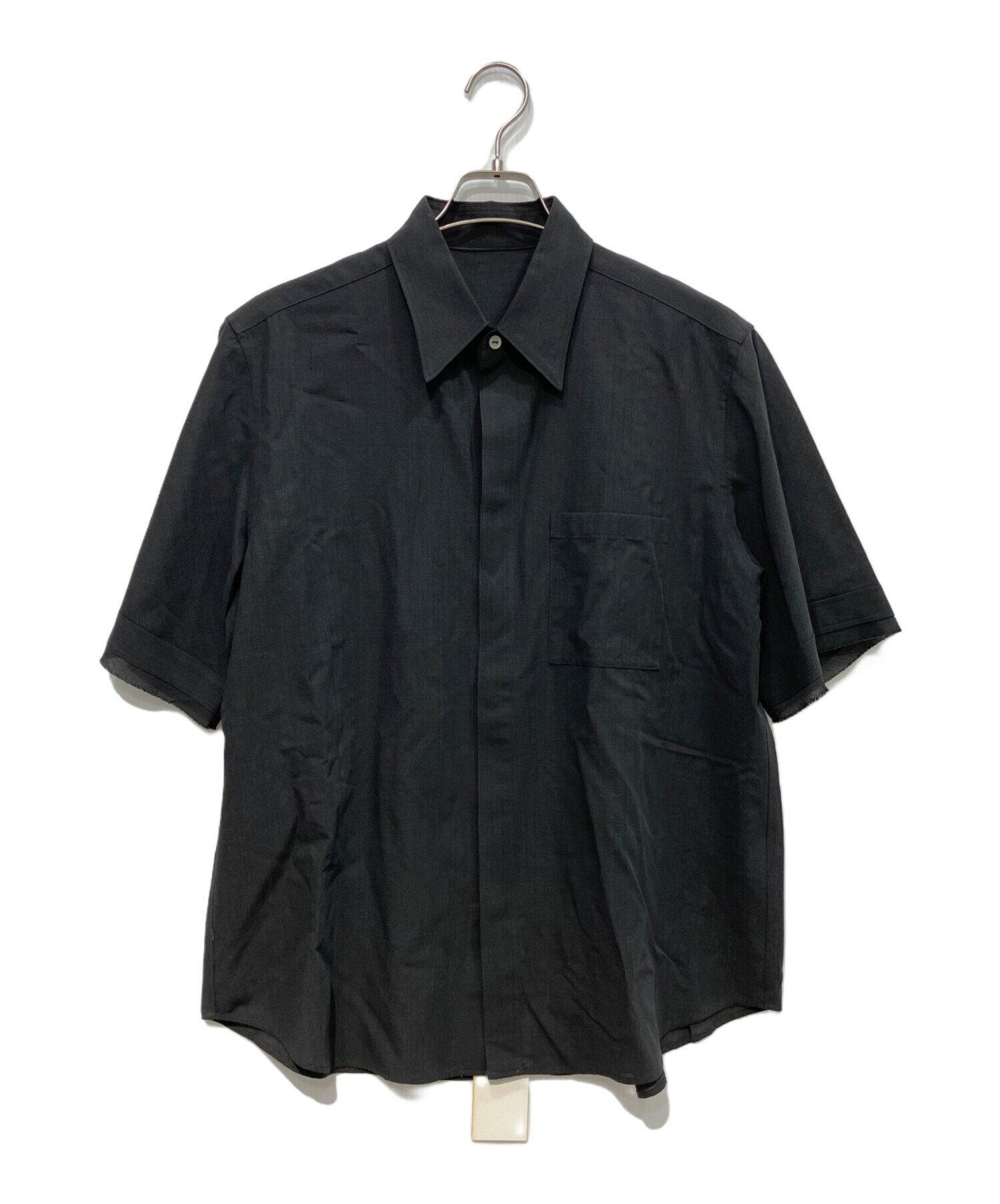 イレニサ　ウール　シャツ　美品 中古・古着通販】IRENISA (イレニサ) Wool Shirt ブラック サイズ:2