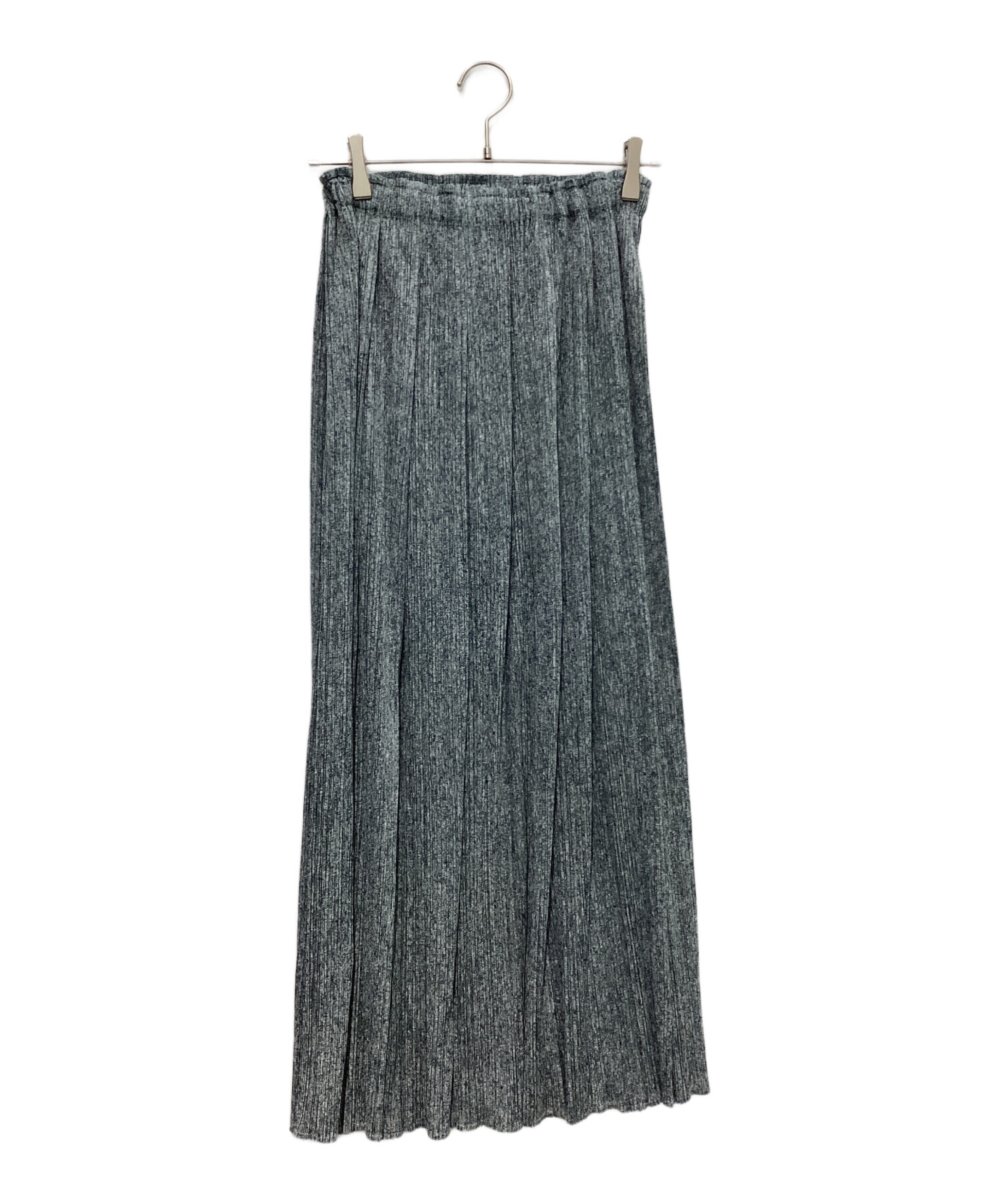 美品 PLEATS PLEASEプリーツプリーズ　グレー ロングスカート 中古・古着通販】PLEATS PLEASE (プリーツプリーズ) タック入り