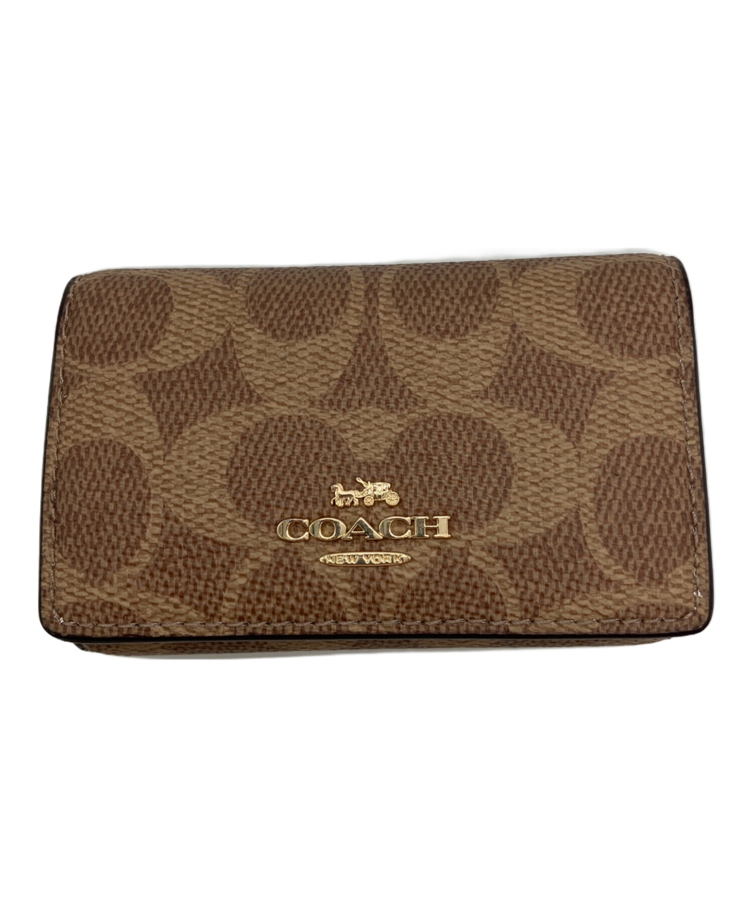 中古・古着通販】COACH (コーチ) キーケース シグネチャー ブラウン