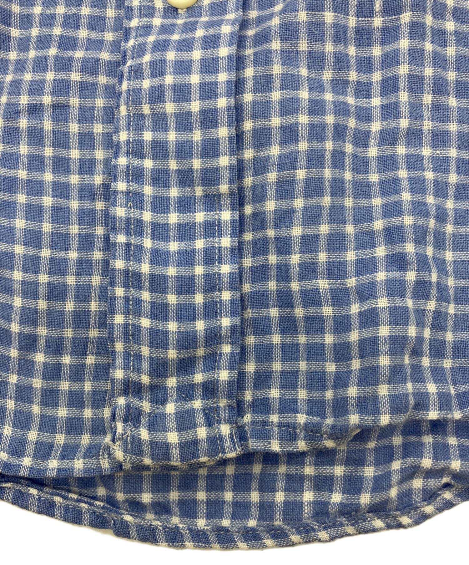 中古・古着通販】RALPH LAUREN (ラルフローレン) リネンチェックシャツ