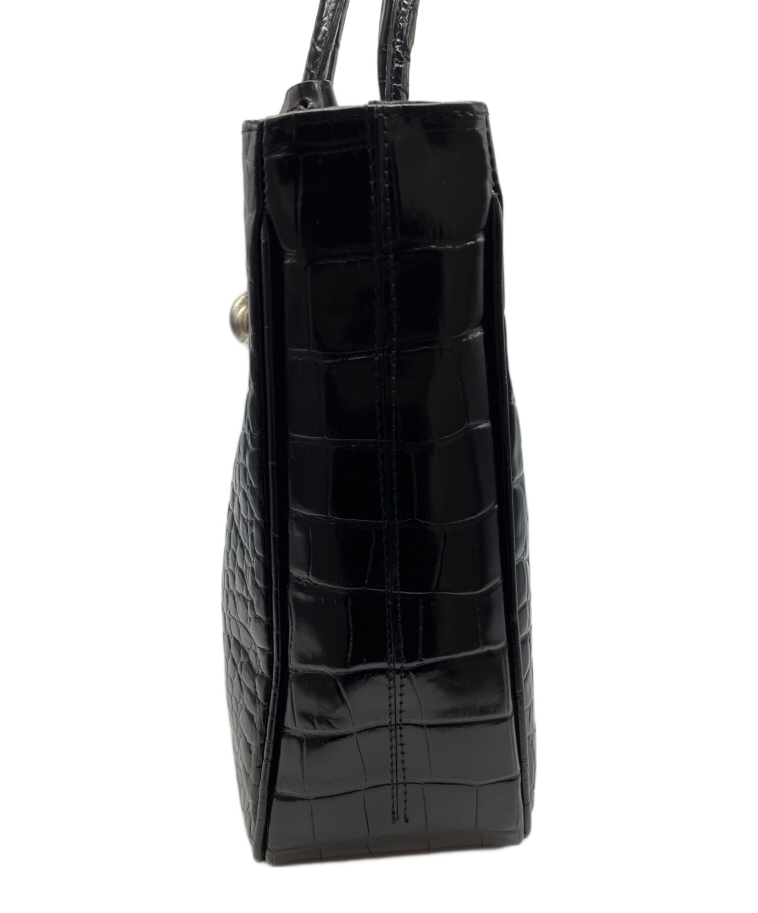 中古・古着通販】FURLA (フルラ) 2WAYクロコ型押しビジネスバッグ
