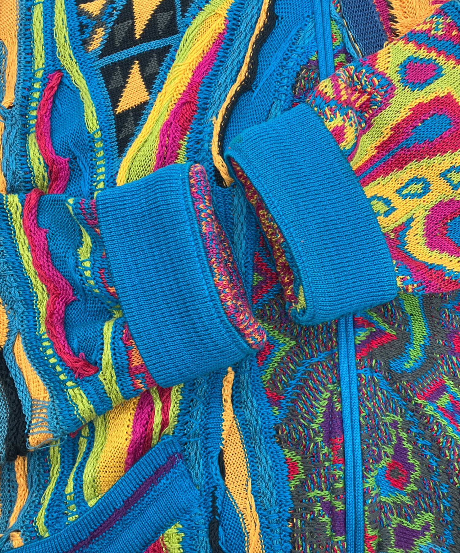 中古・古着通販】Coogi (クージー) 3Dニットジャケット マルチカラー