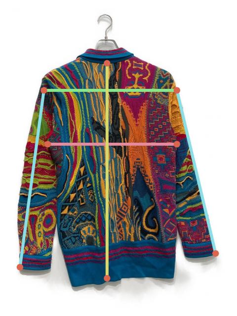 中古・古着通販】Coogi (クージー) 3Dニットジャケット マルチカラー