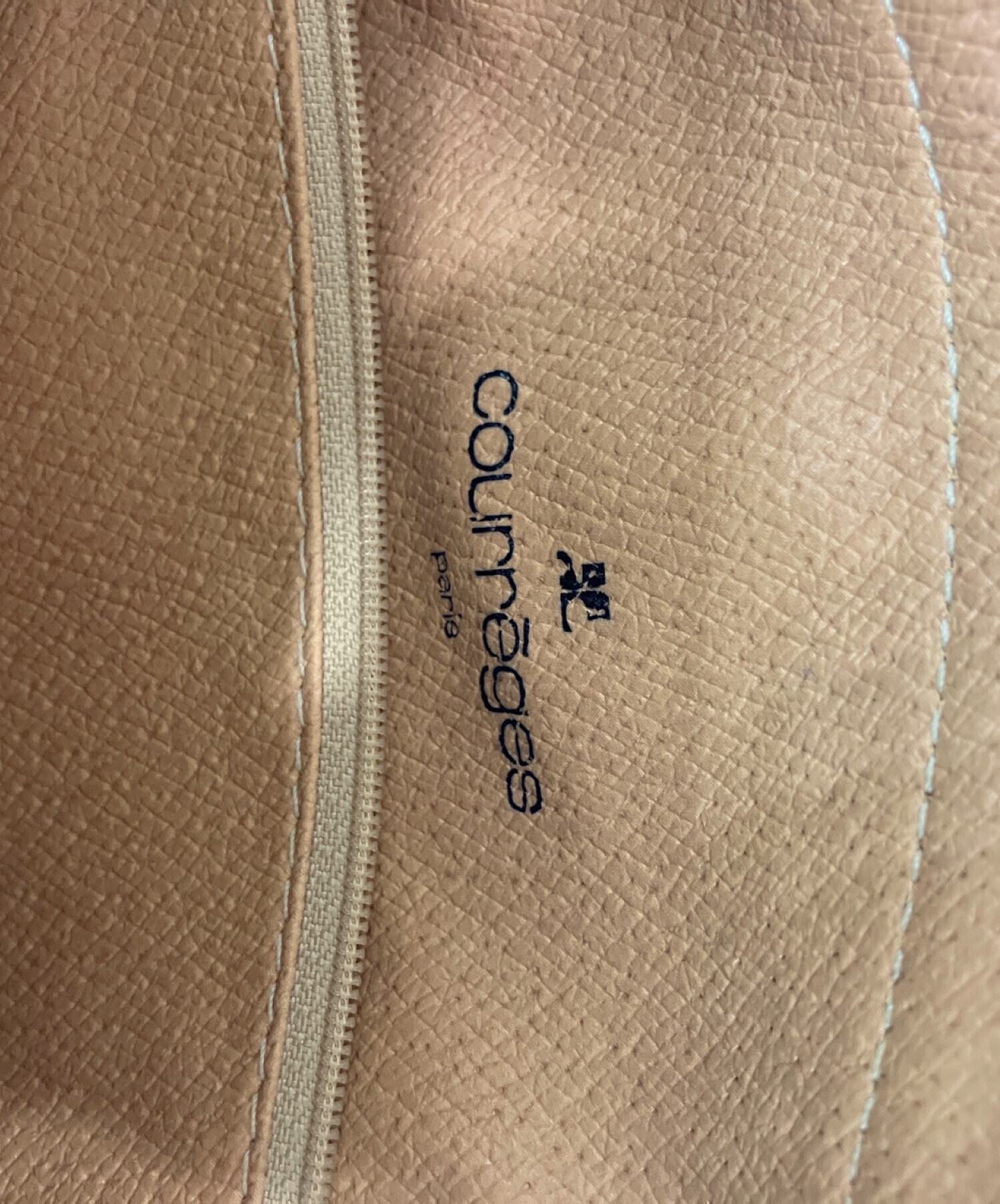 中古・古着通販】courreges (クレージュ) ミニボストンバッグ ベージュ