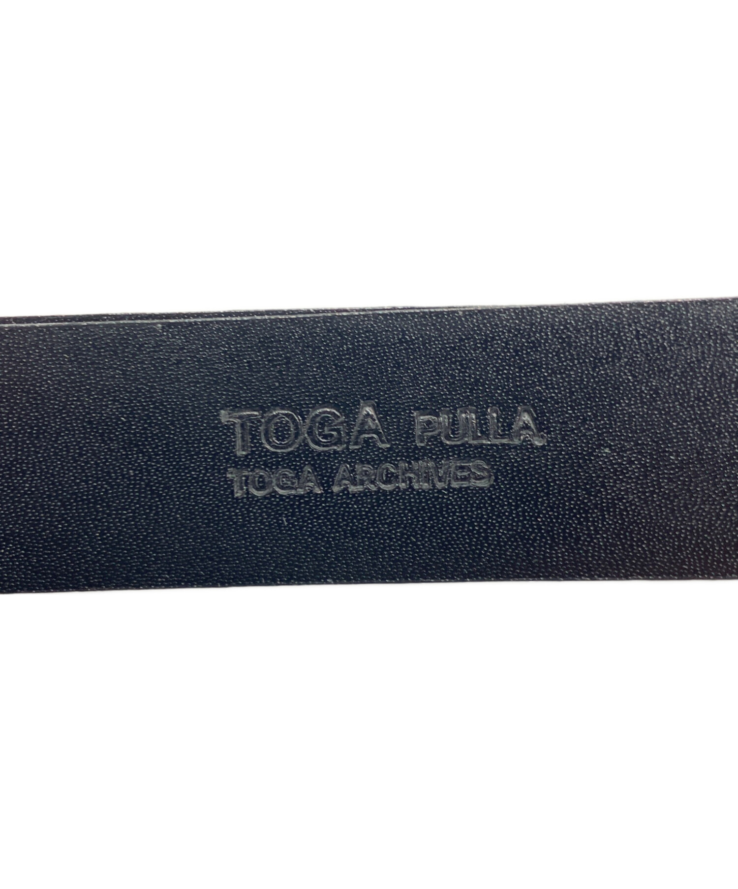 TOGA PULLA ♡ バックルベルト ブラックx グリーン TOGA PULLA バックルベルト ブラック×グリーン TOGA PULLA ♡ バックル