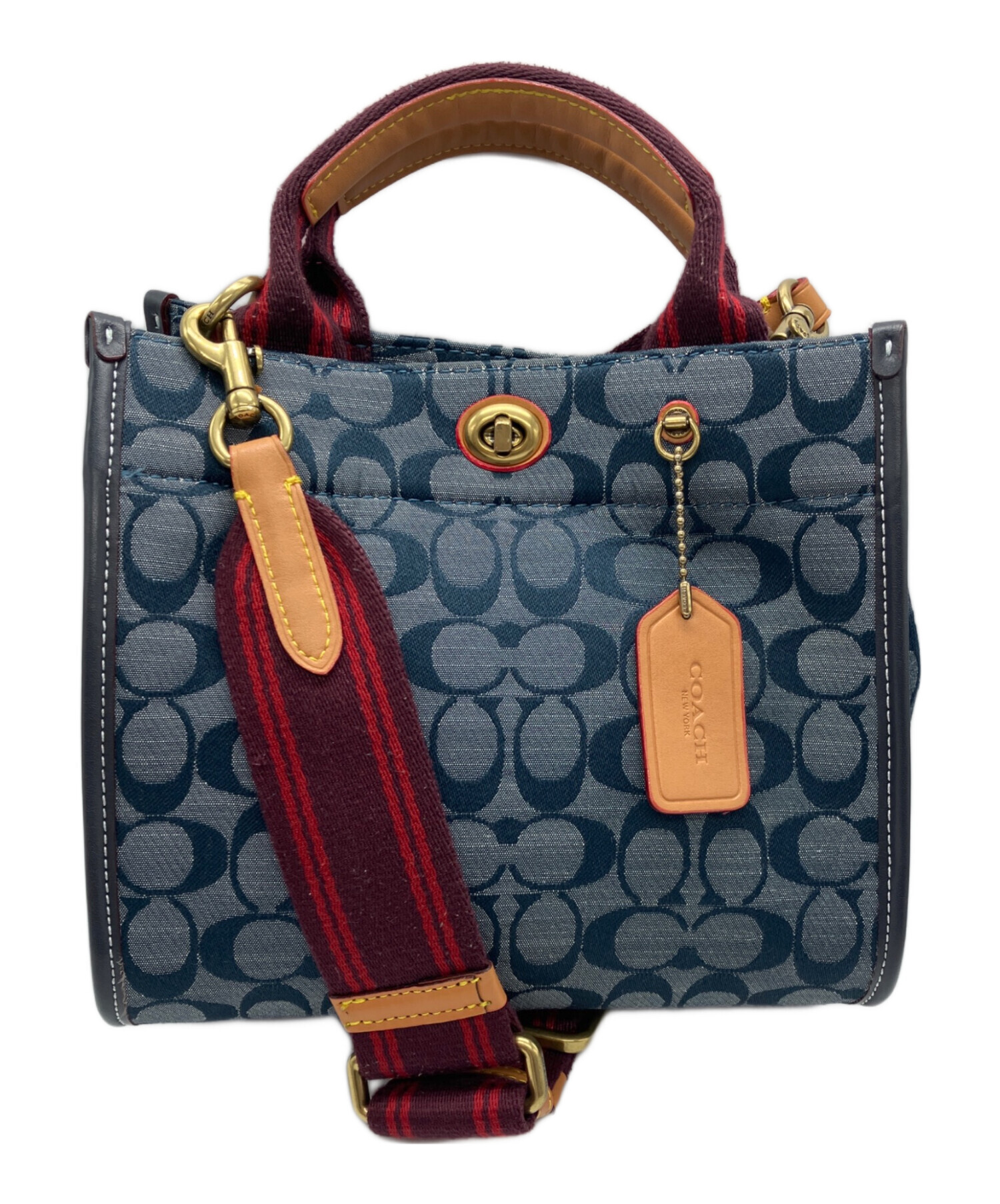 中古・古着通販】COACH (コーチ) 2WAYショルダーバッグ シグネチャー 