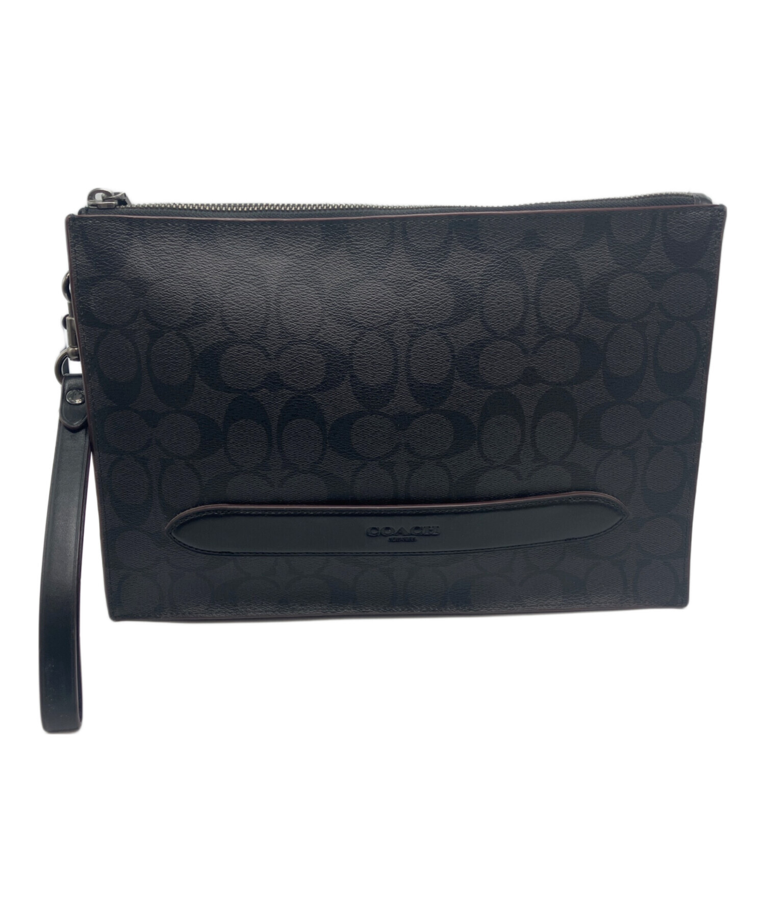 中古・古着通販】COACH (コーチ) クラッチバッグ シグネチャー 