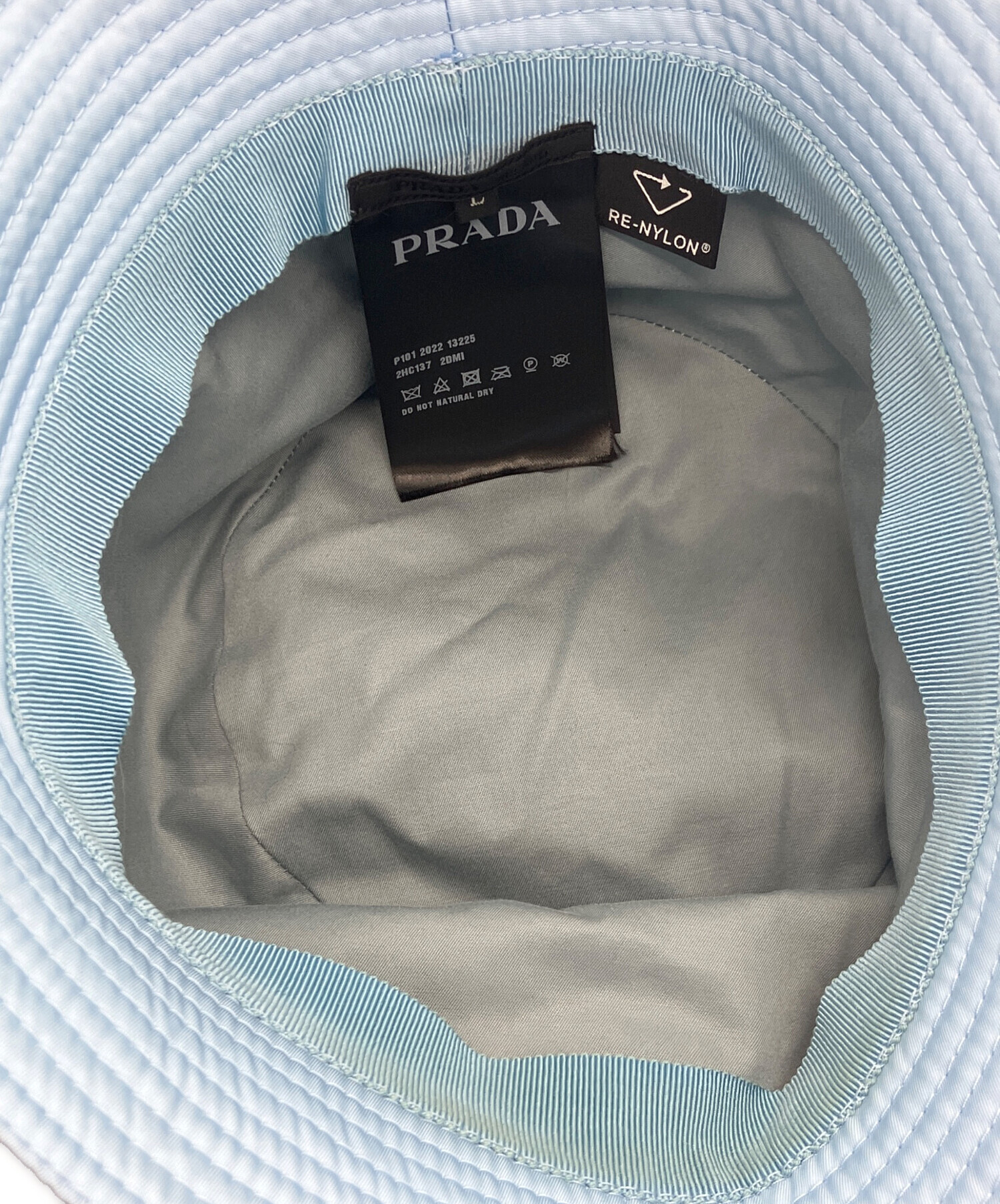 中古・古着通販】PRADA (プラダ) RE NYLON 三角ロゴプレート バケット