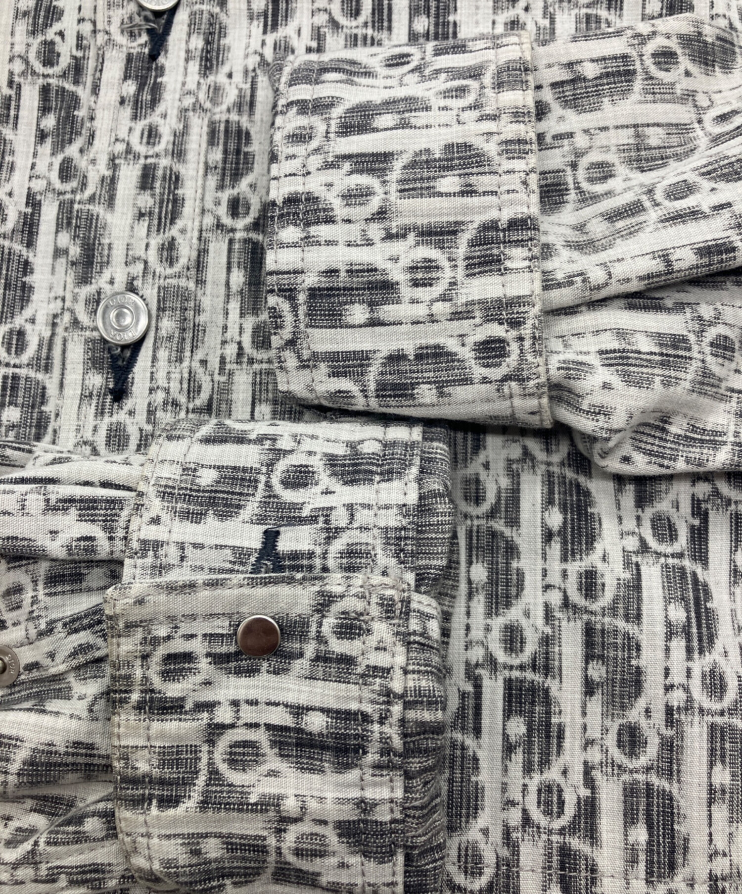 中古・古着通販】Dior (ディオール) オブリークデニムシャツ ホワイト