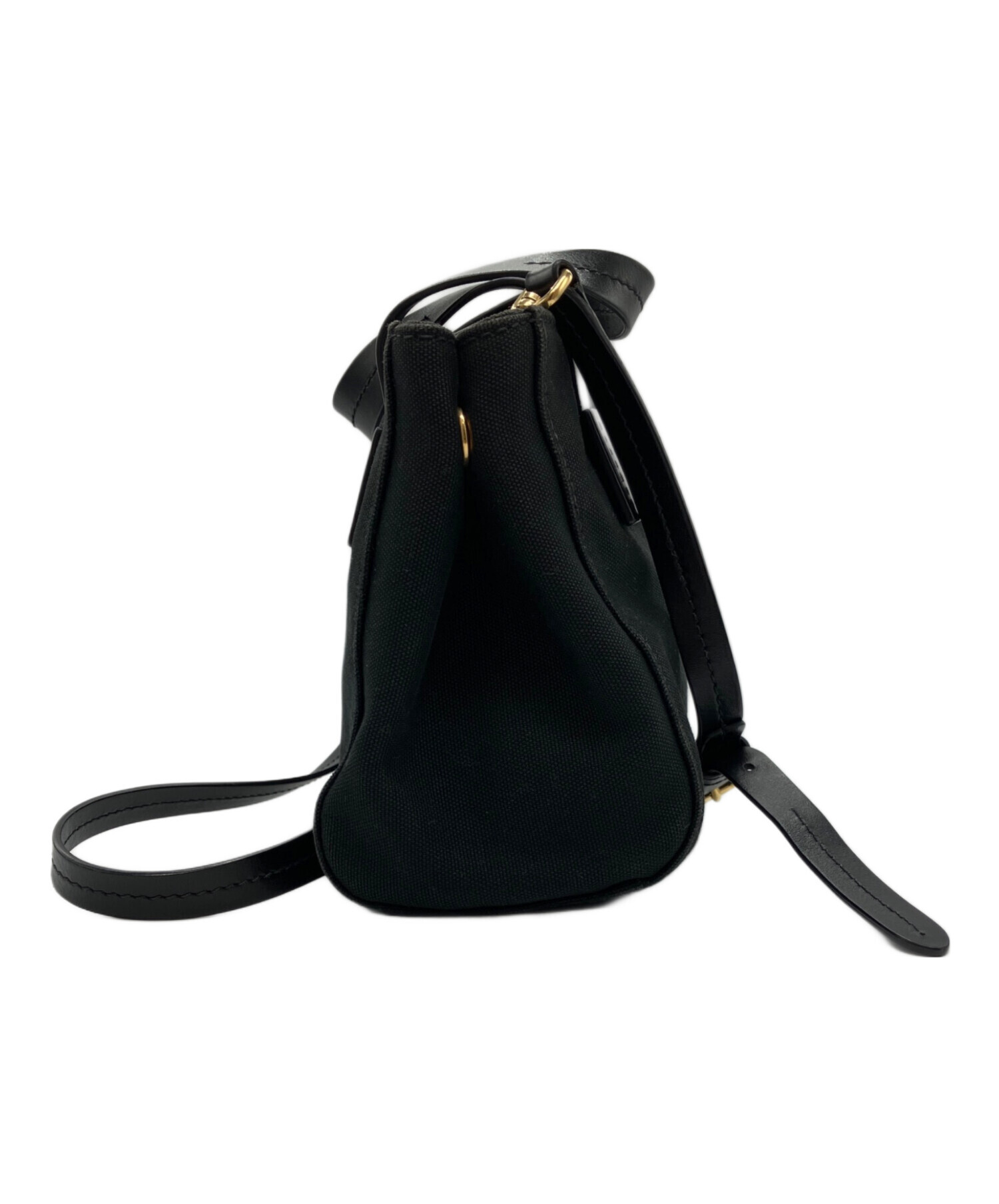 中古・古着通販】MIU MIU (ミュウミュウ) カナパ 2WAYバッグ ブラック