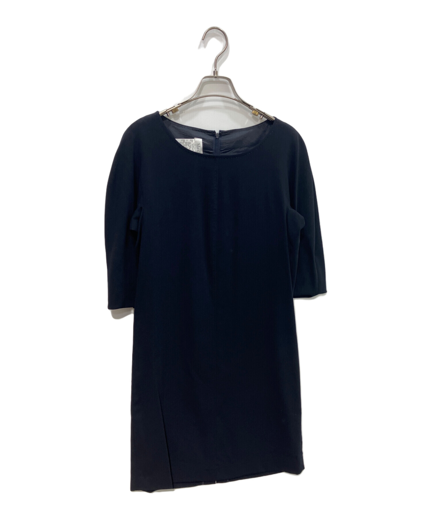 中古・古着通販】MaxMara (マックスマーラ) ブラウスワンピース 白タグ